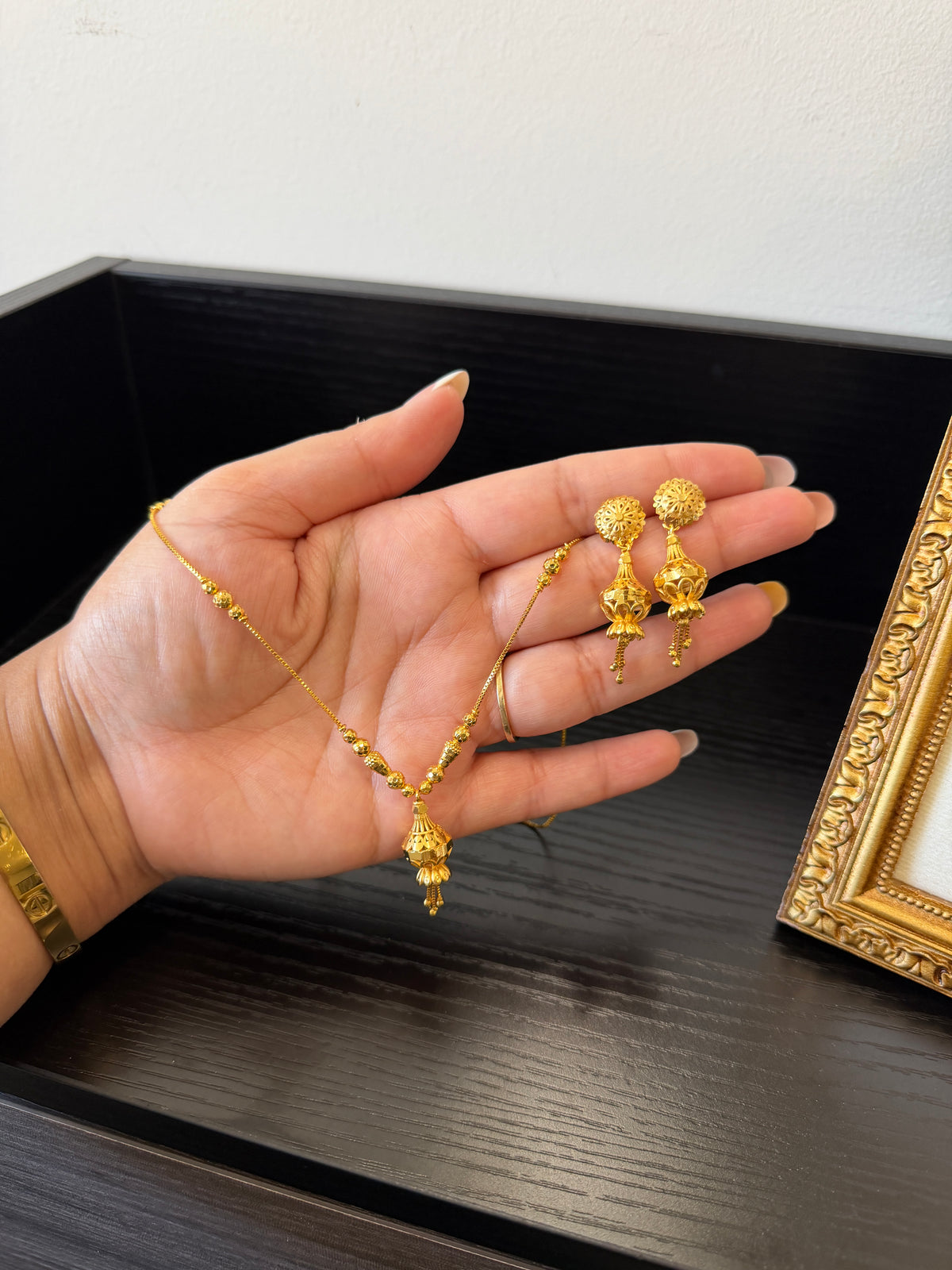 Taran Premium Chain Set ( 2 in 1 Earrings)