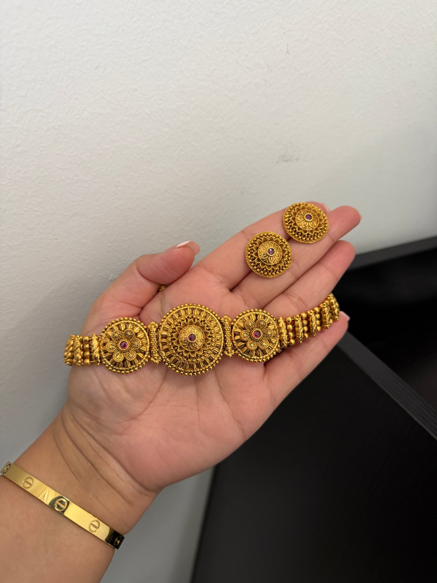 Joban Micro Gold Plated Set (Ruby)