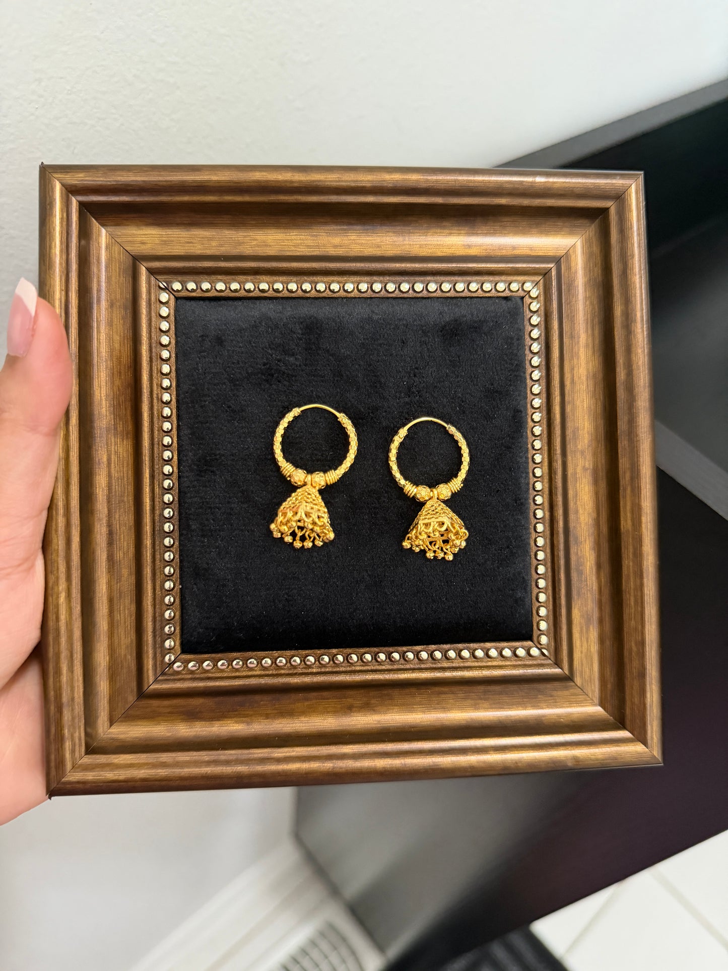 Manraj Gold Look Jhumki