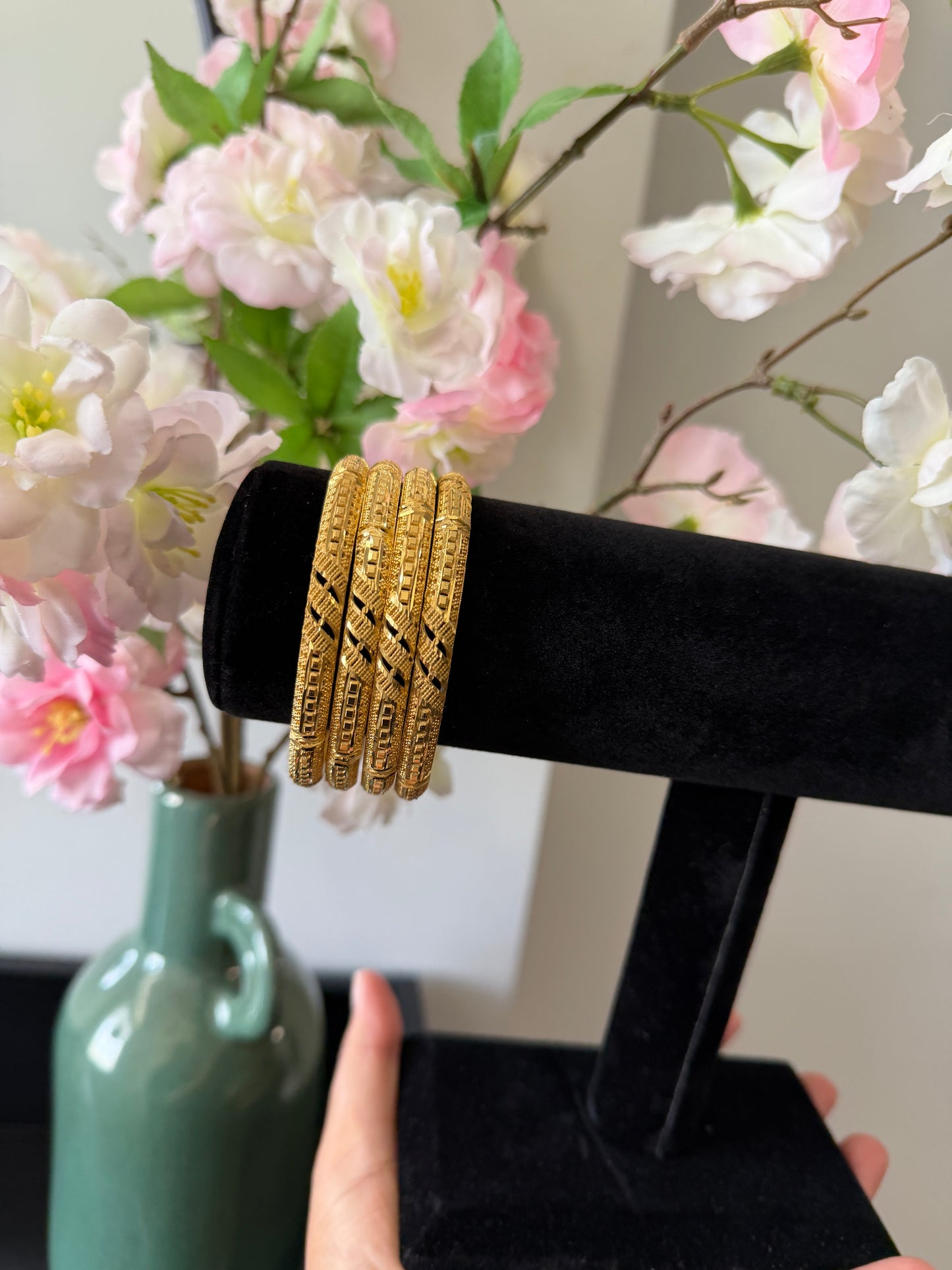Jeet Gold Forming Bangles (Set of 4)