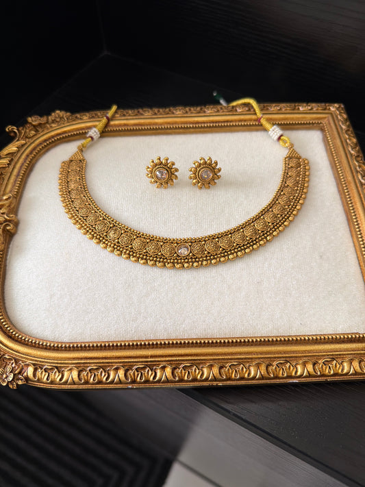 Manreet Micro Gold Plated Set (Clear)