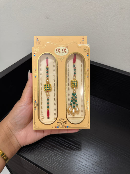 Brother Bhabhi Rakhi (Green)