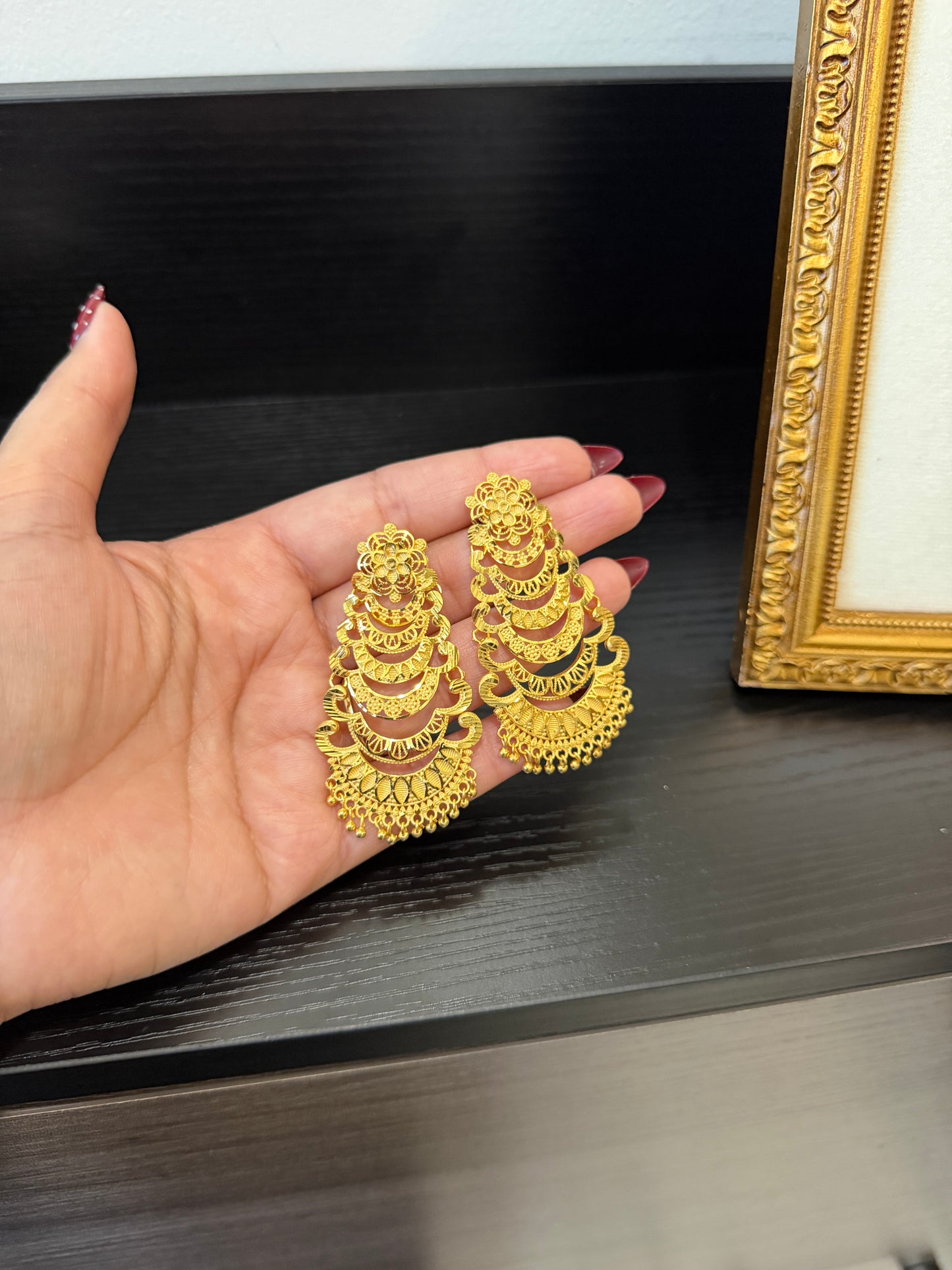 Balpreet Gold Forming Earrings