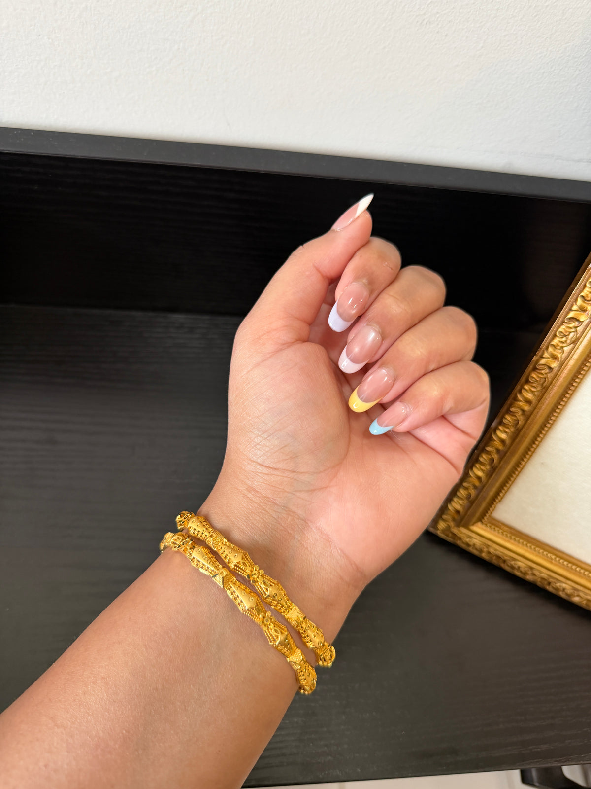 Dilgeet Gold Plated Bangles (Set of 2)
