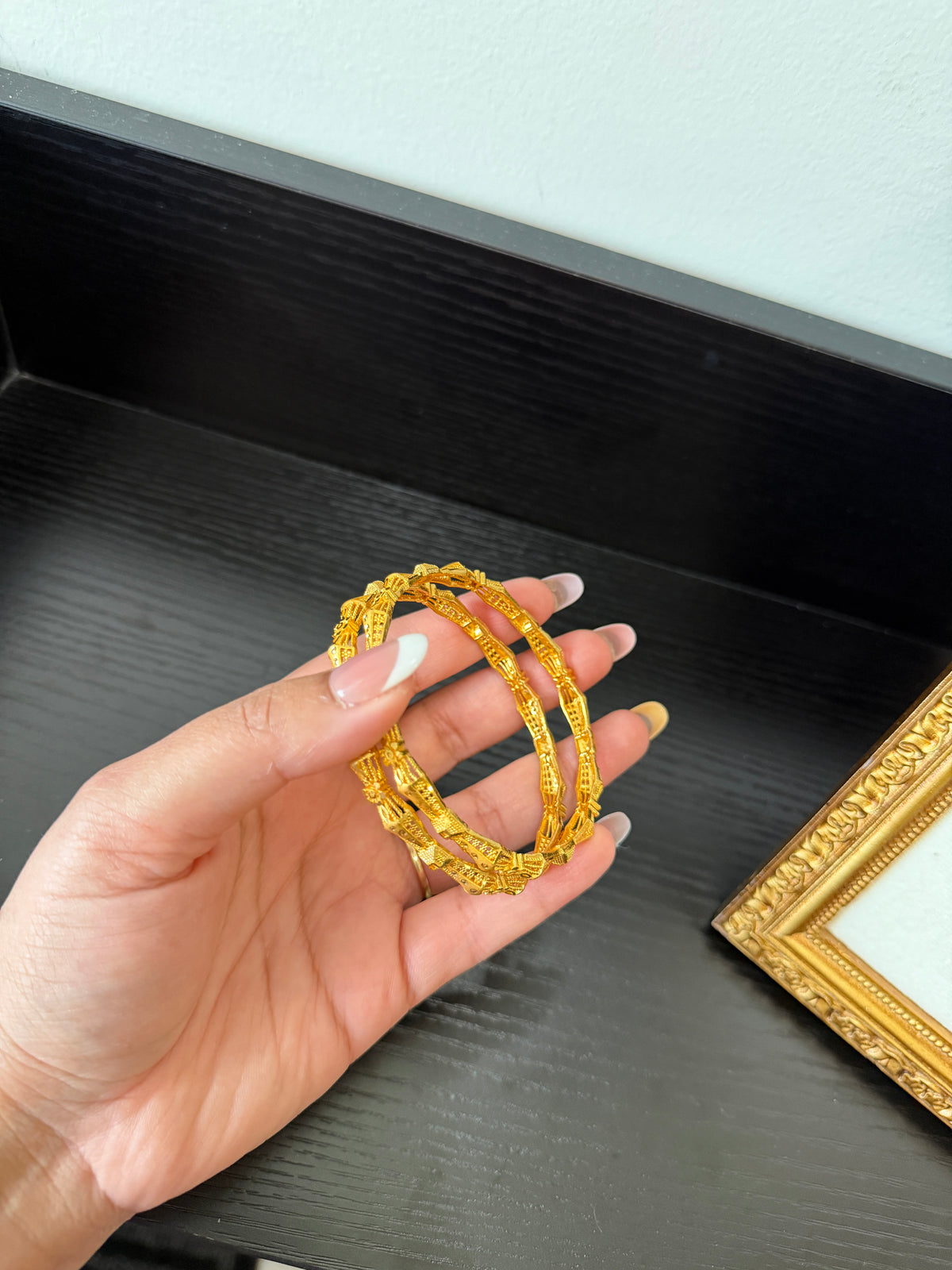 Dilgeet Gold Plated Bangles (Set of 2)