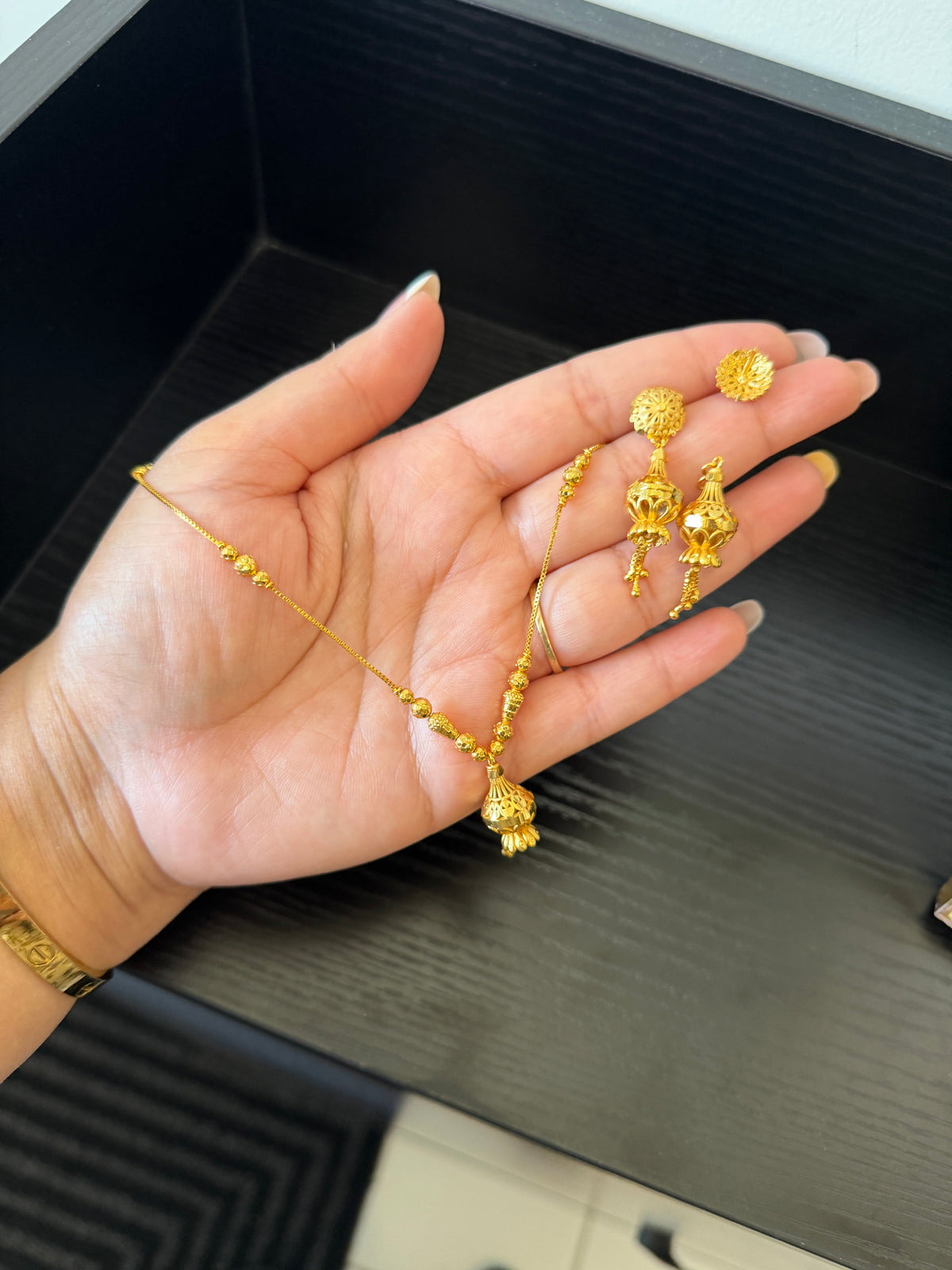 Taran Premium Chain Set ( 2 in 1 Earrings)