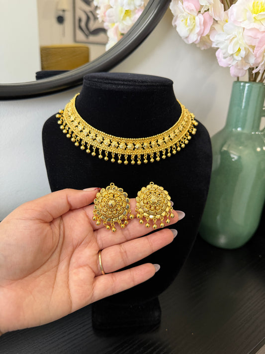 Hania Handcrafted Custom Made Gold Plated Set