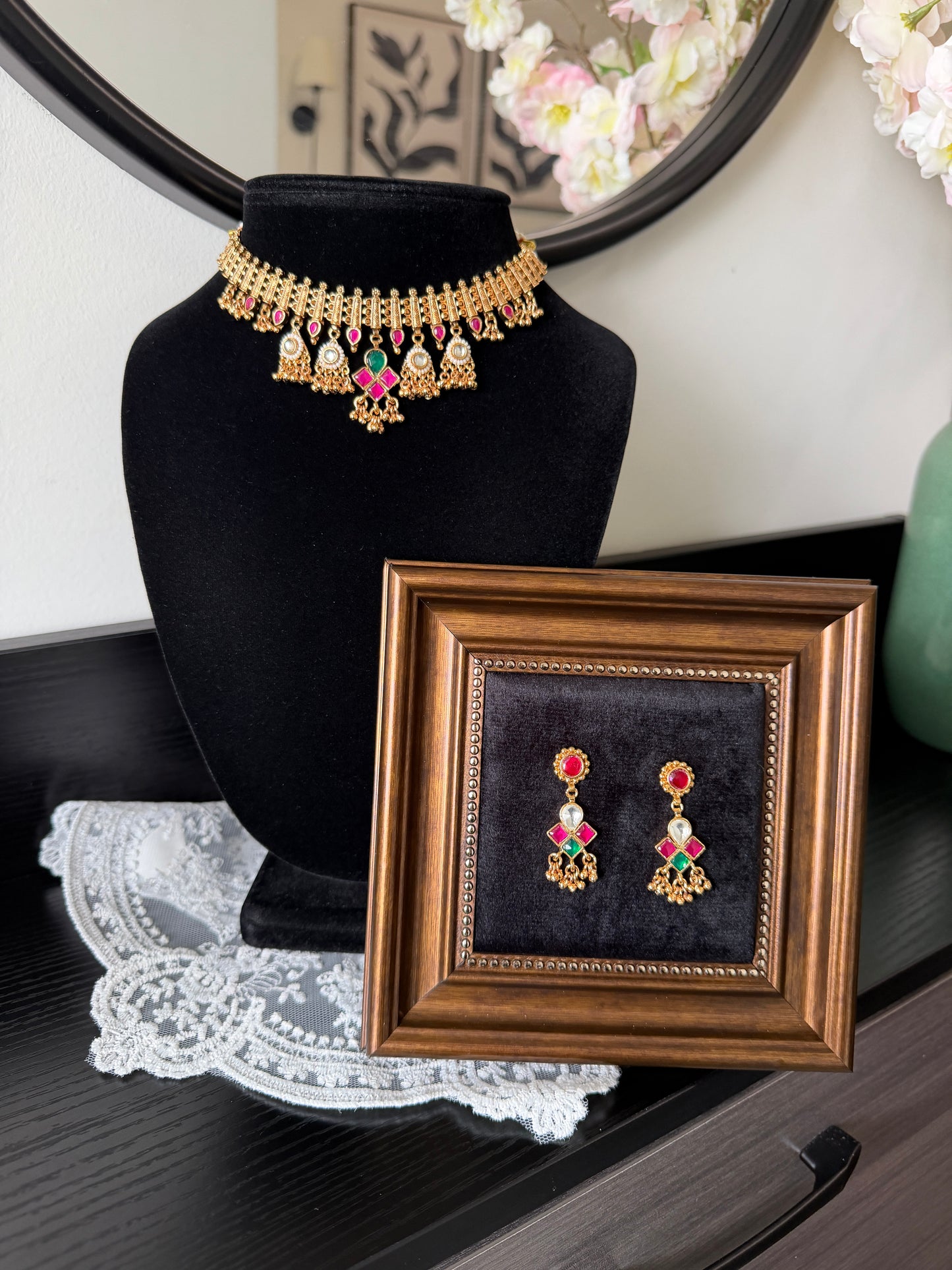 Zaara Pachi Kundan Heritage Set