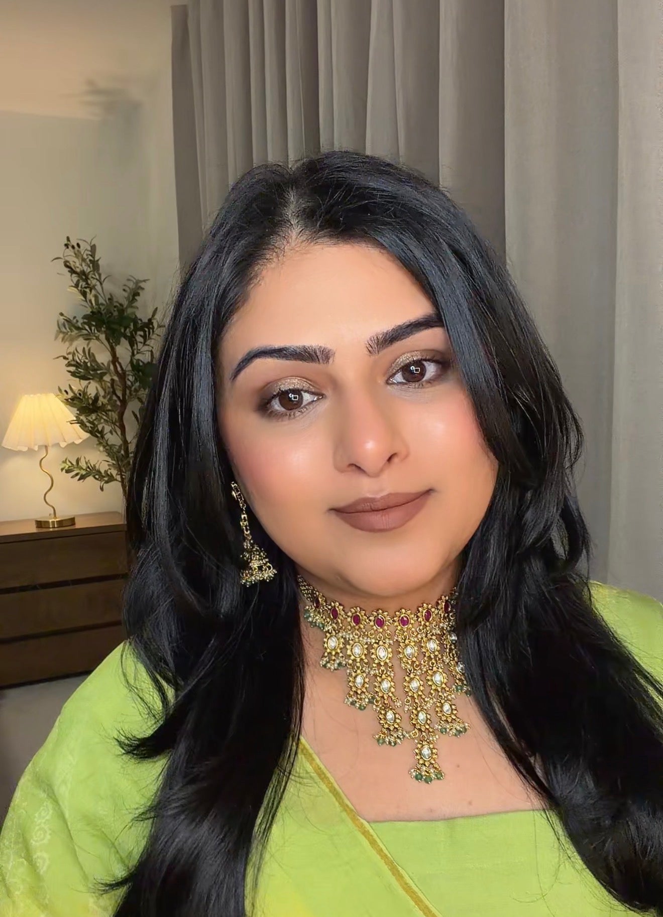 Jannat Kundan Waterfall Necklace Set