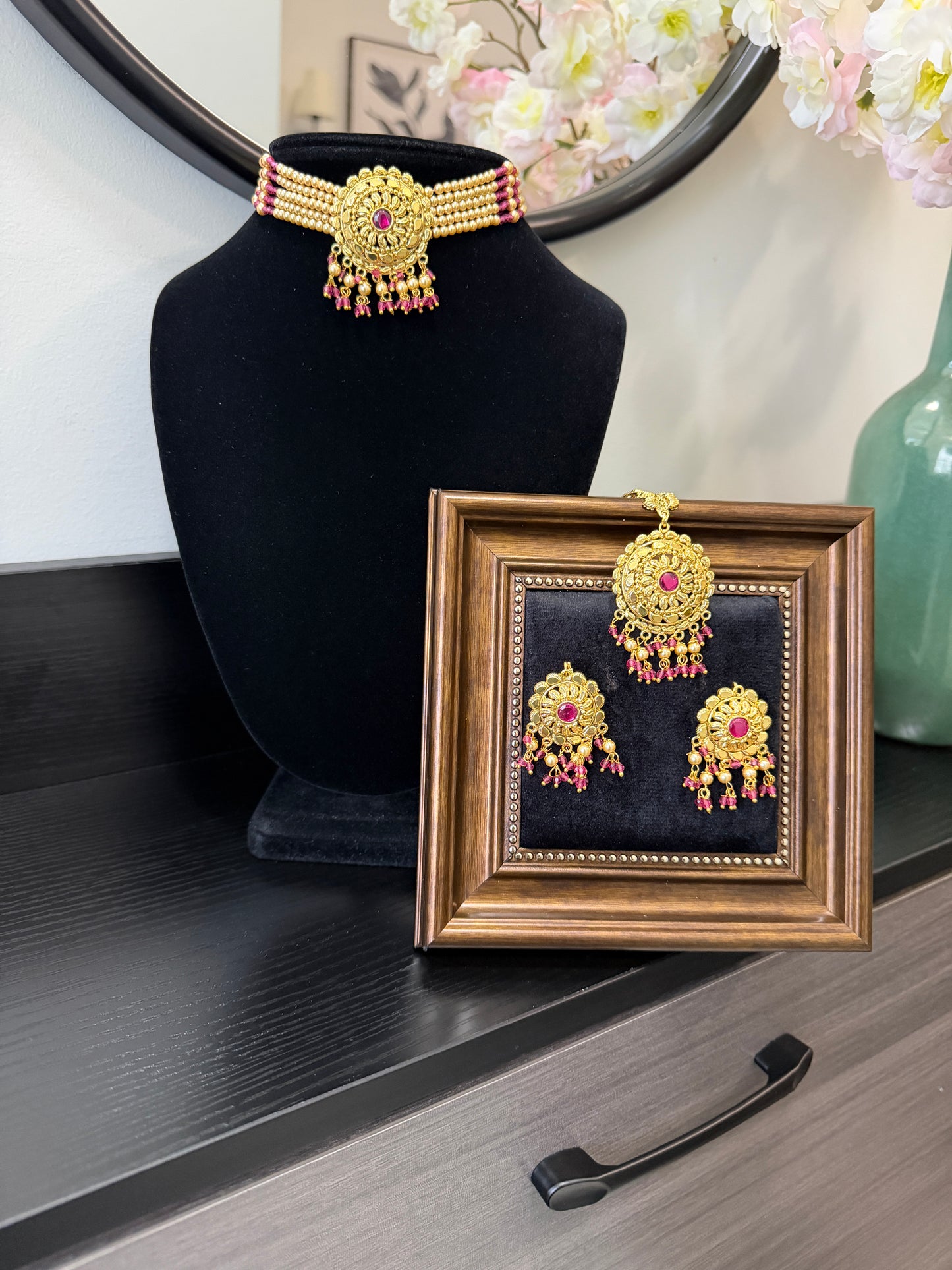 Dilraj Punjabi Traditional Look Set (Ruby)