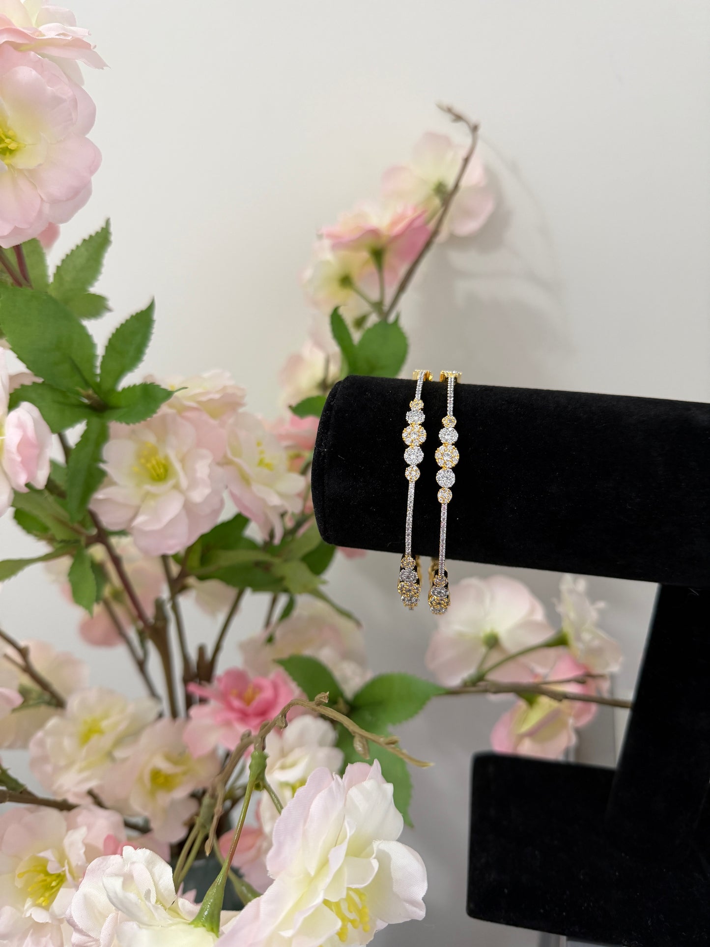 Saira CZ Real Diamond look Bangles