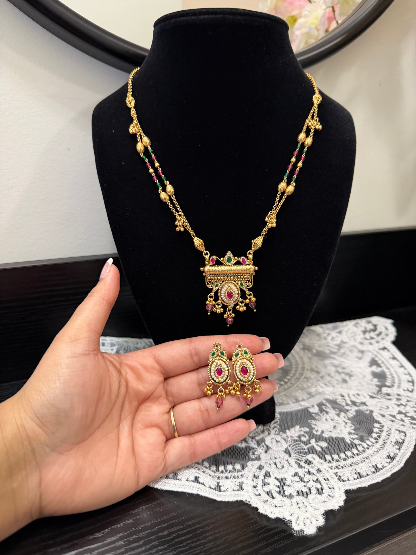 Rani Heritage Long Necklace Set