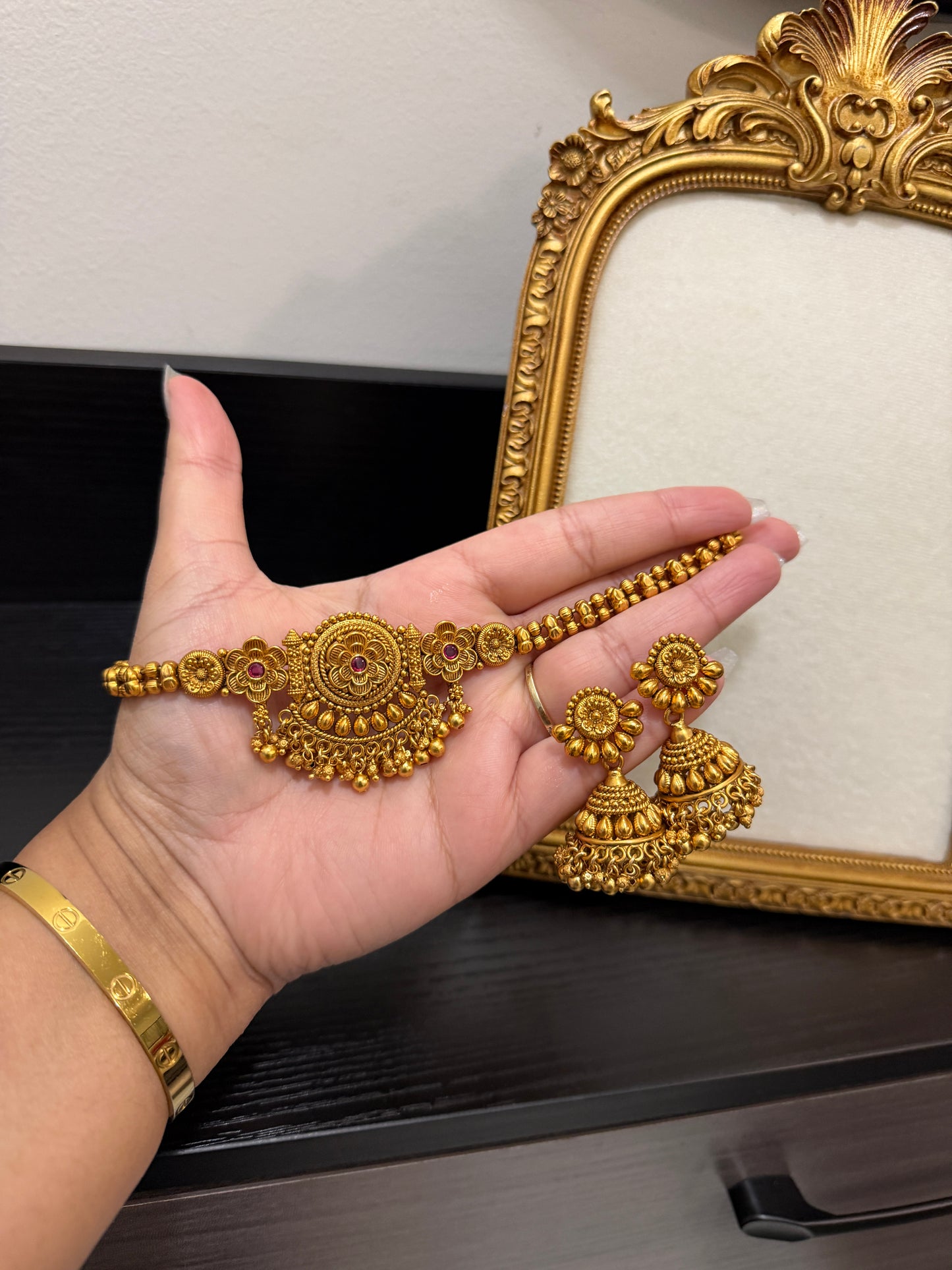 Mankiran Micro Gold Plated Set (Ruby)