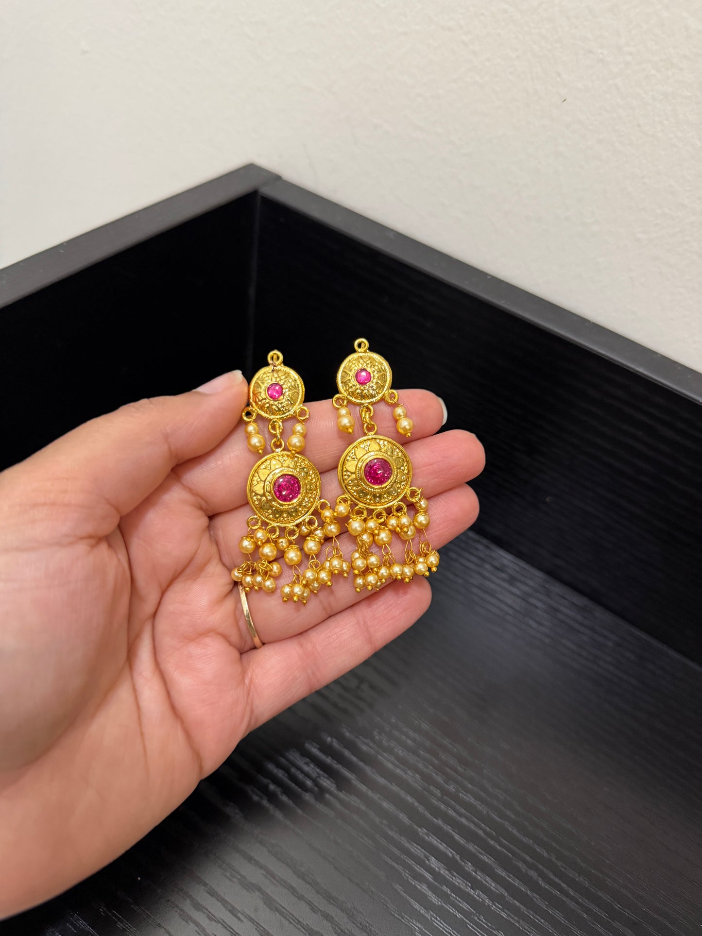 Karanvir Real Look Earrings (Gold)