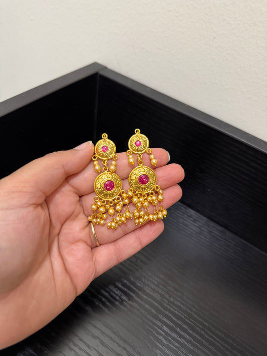 Karanvir Real Look Earrings (Gold)