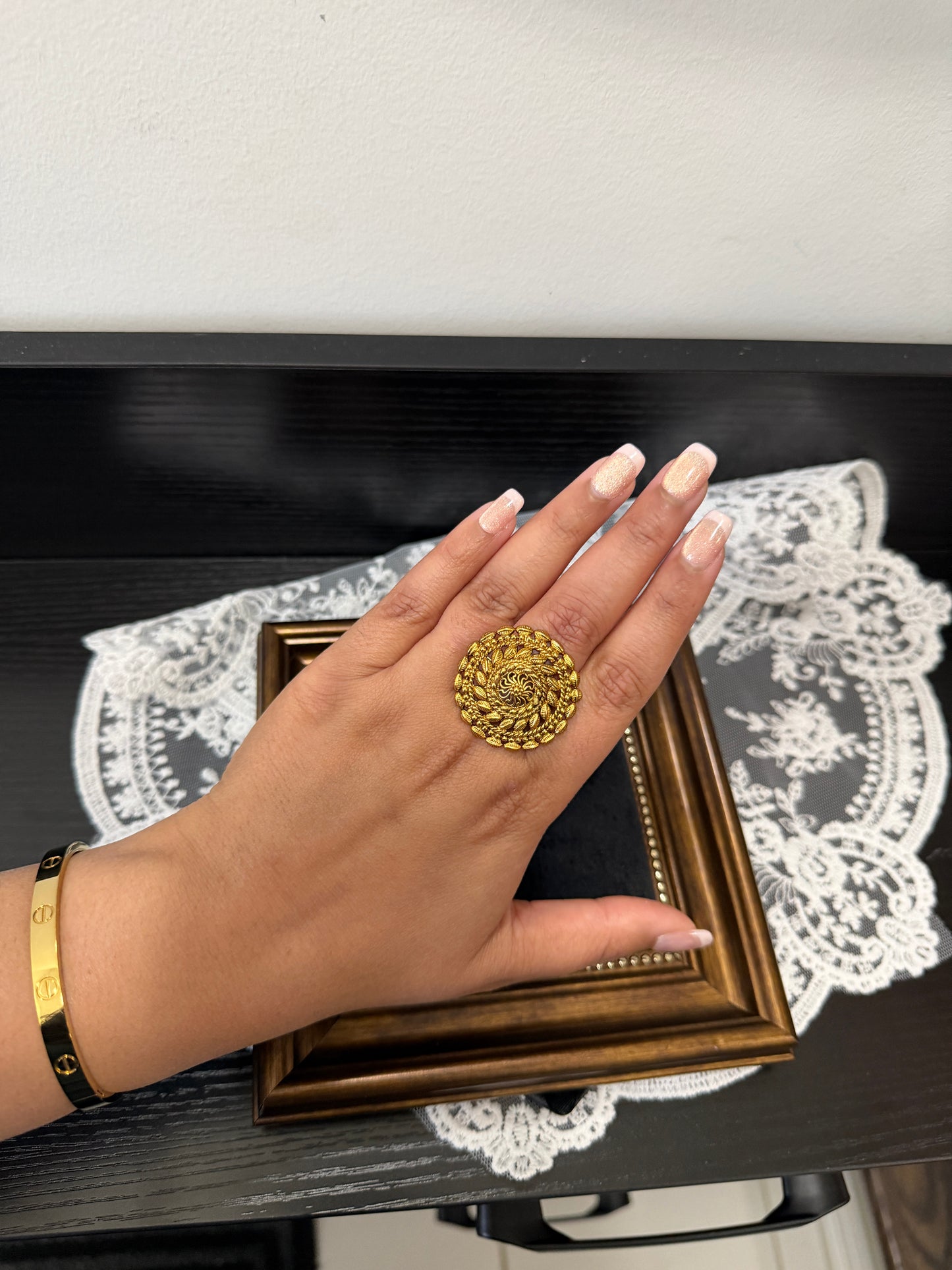 Mankiran Micro Gold Plated Ring