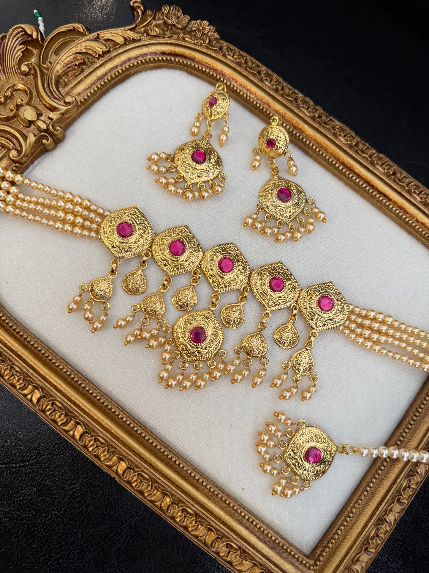 Harkiran Punjabi Traditional Look Set (Gold)