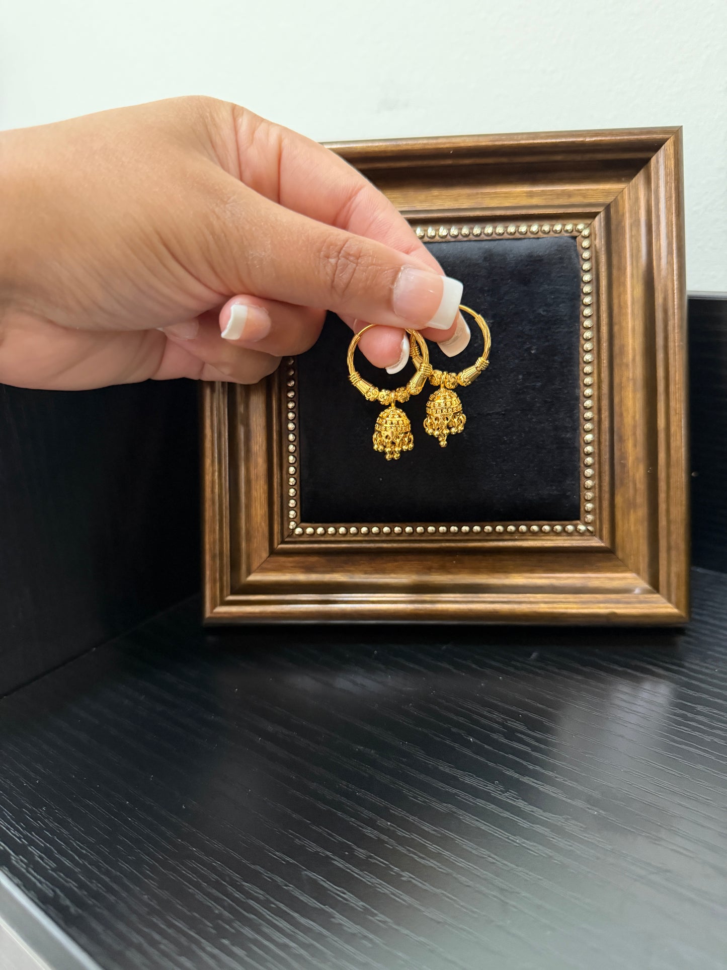 Reman Gold Look Earrings