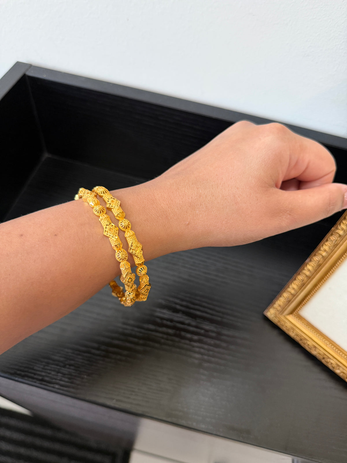 Darsh Gold Plated Bangles (Set of 2)
