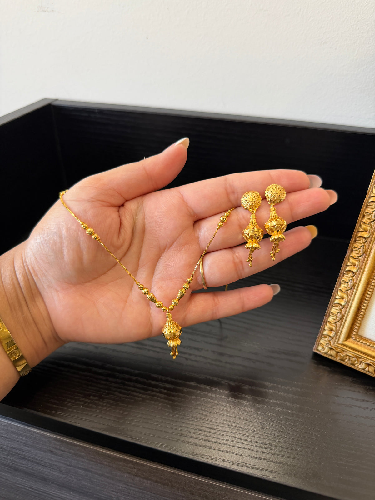 Taran Premium Chain Set ( 2 in 1 Earrings)