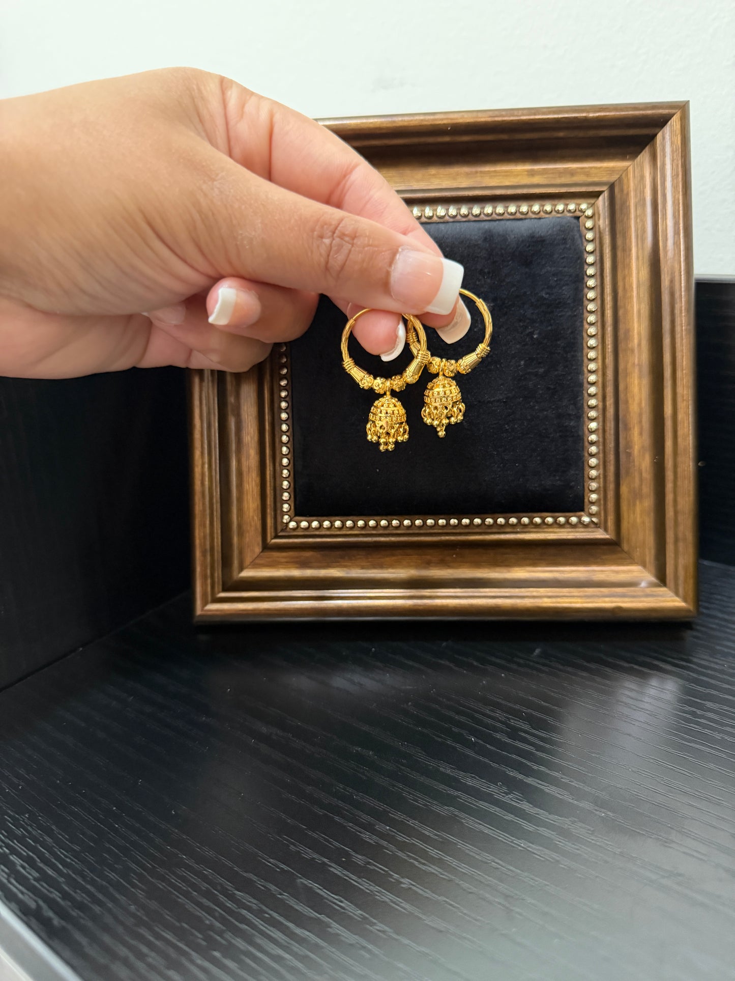 Reman Gold Look Earrings