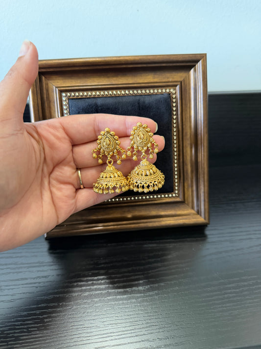 Sim Micro Gold Plated Jhumki