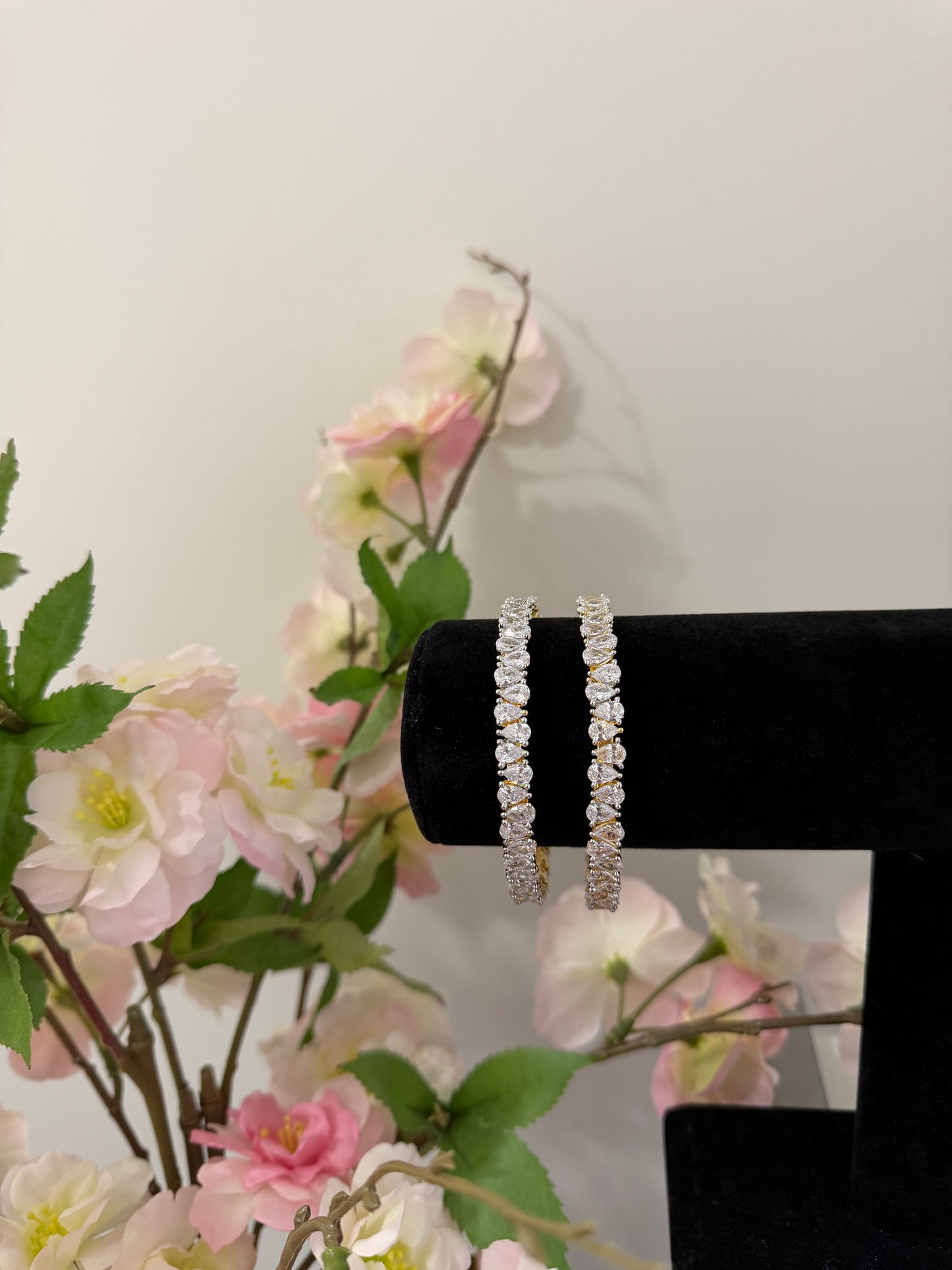 Farah CZ Real Diamond look Bangles