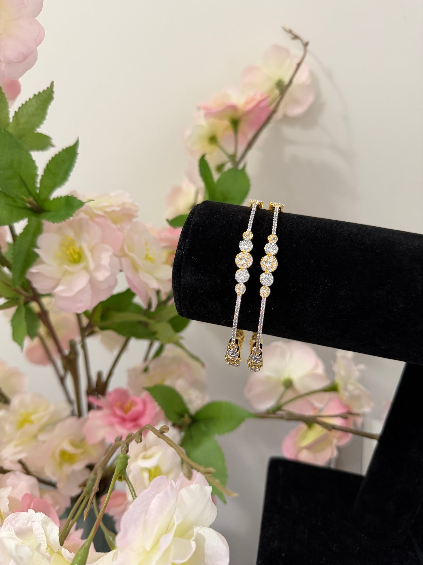 Saira CZ Real Diamond look Bangles