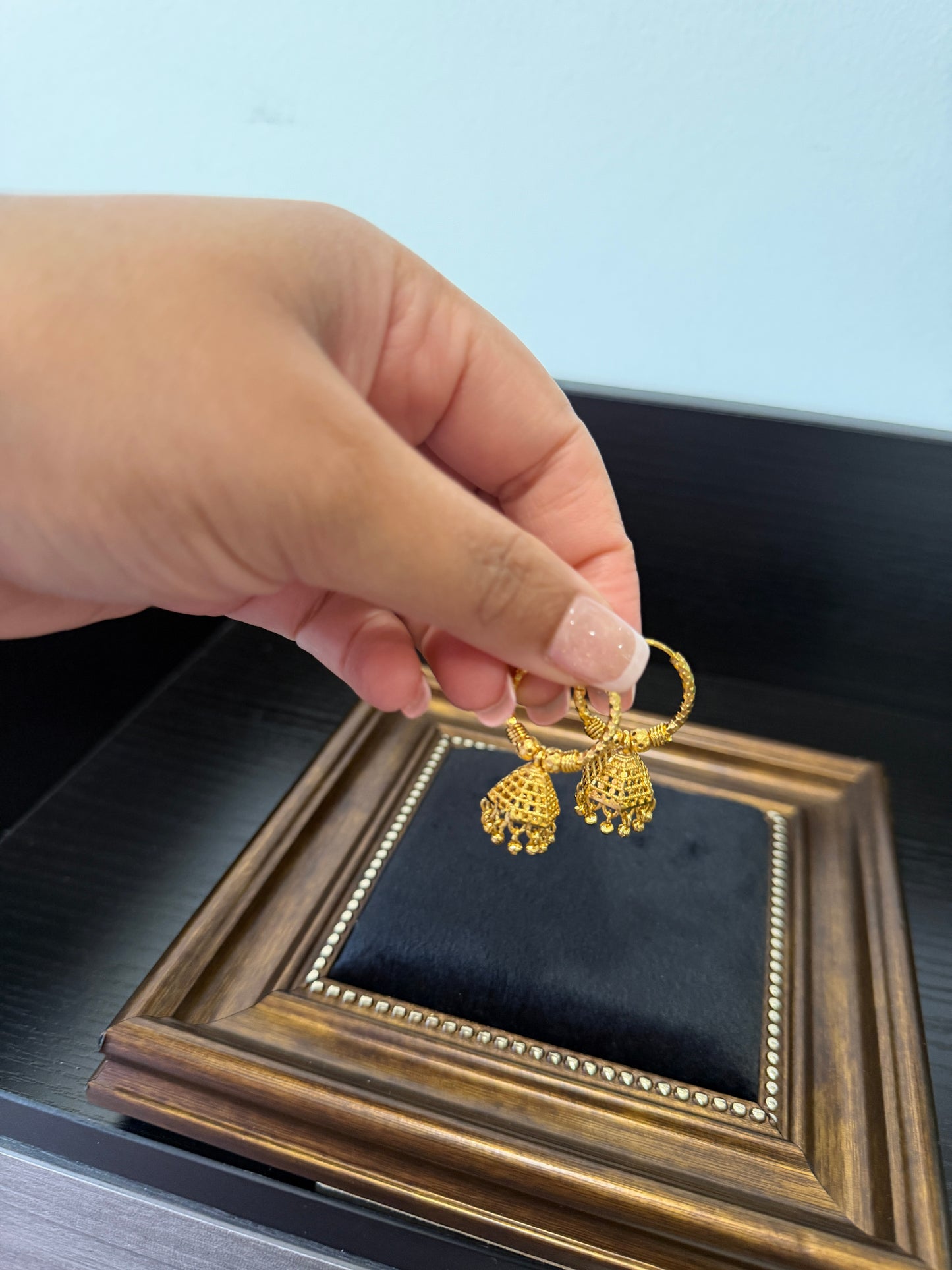 Manraj Gold Look Jhumki