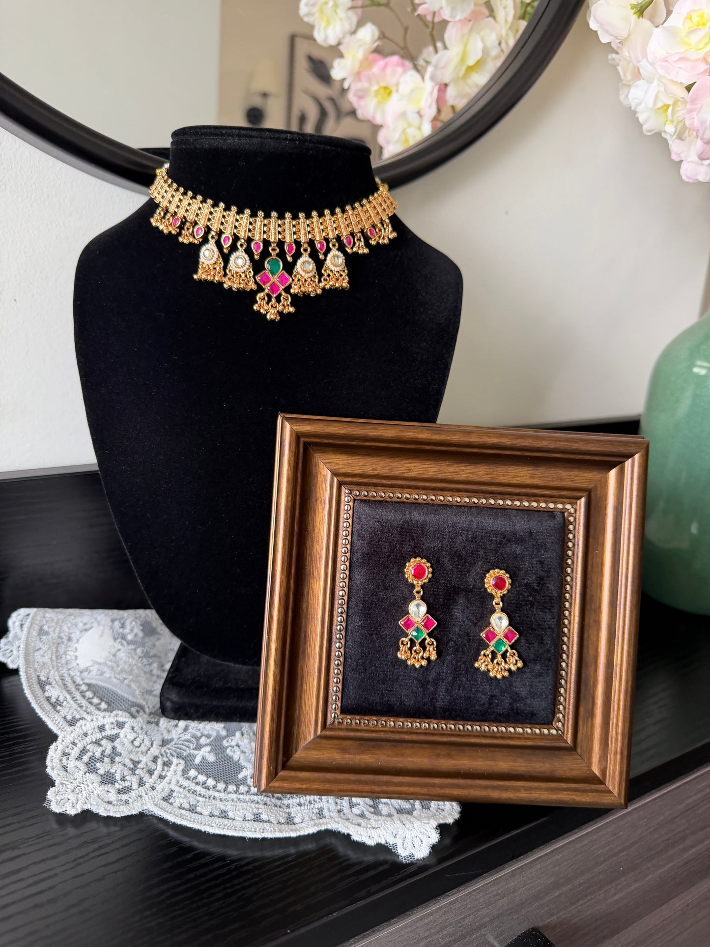 Zaara Pachi Kundan Heritage Set