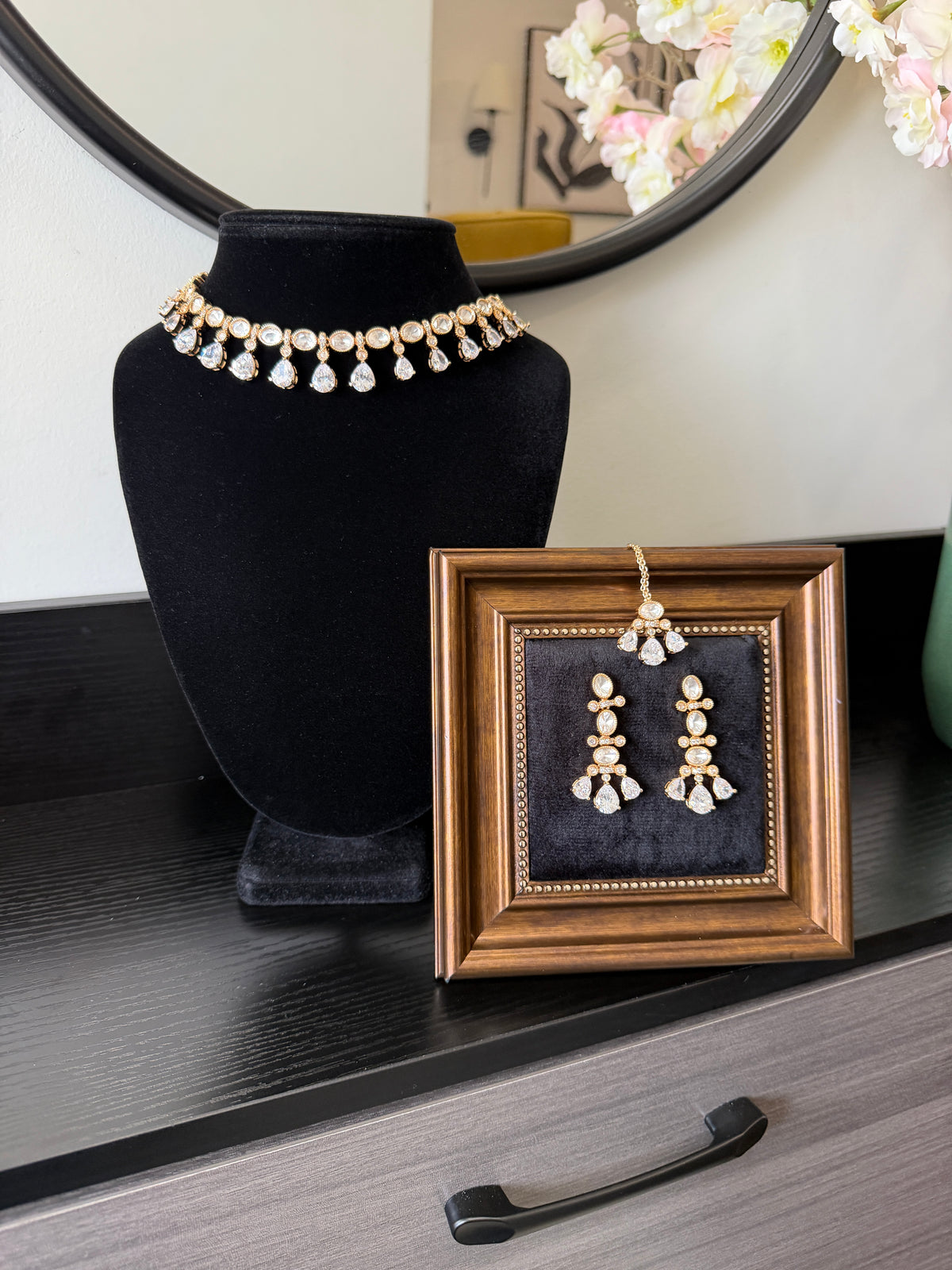 Jind Kundan Gold Plated Set