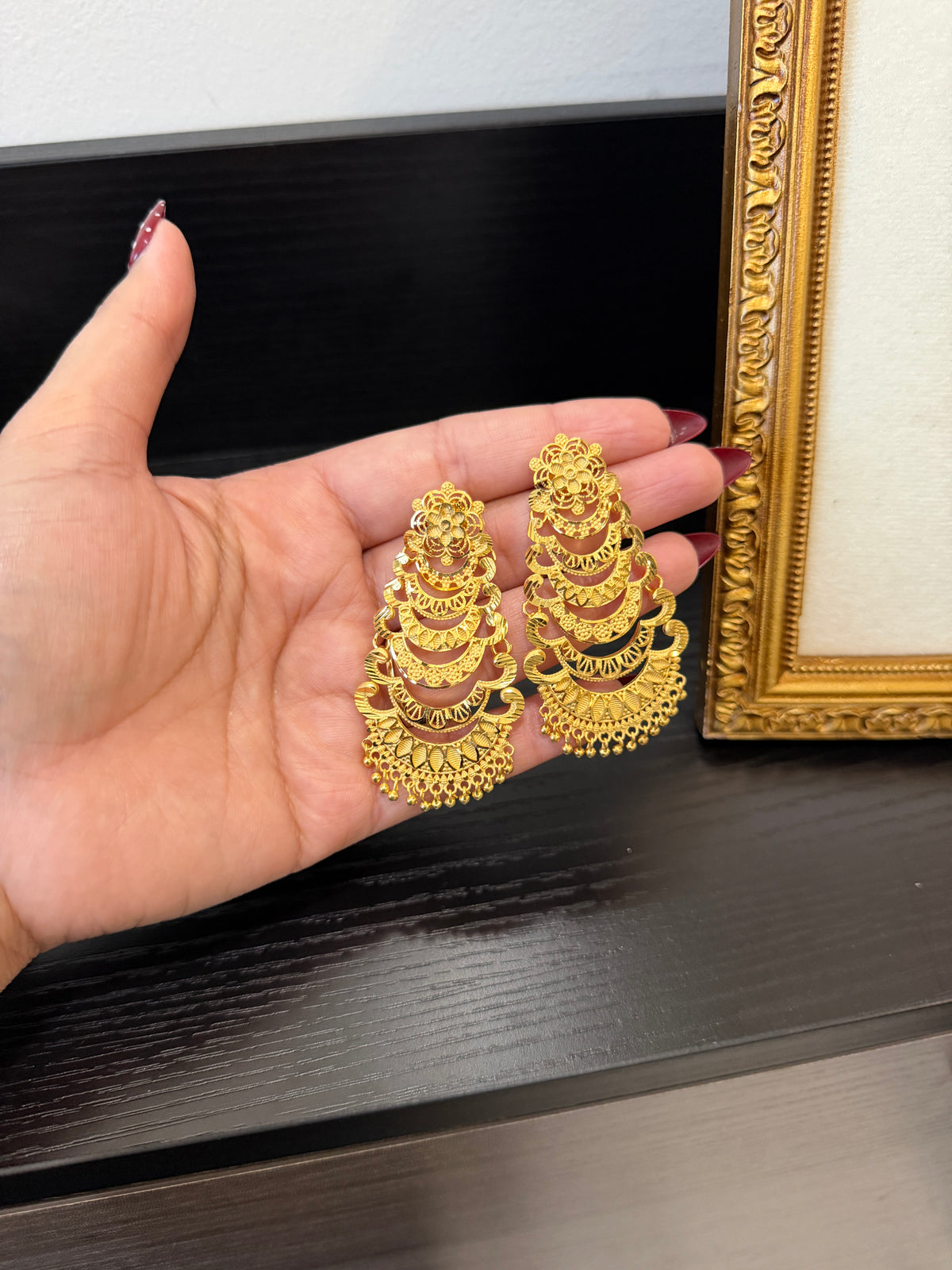 Balpreet Gold Forming Earrings
