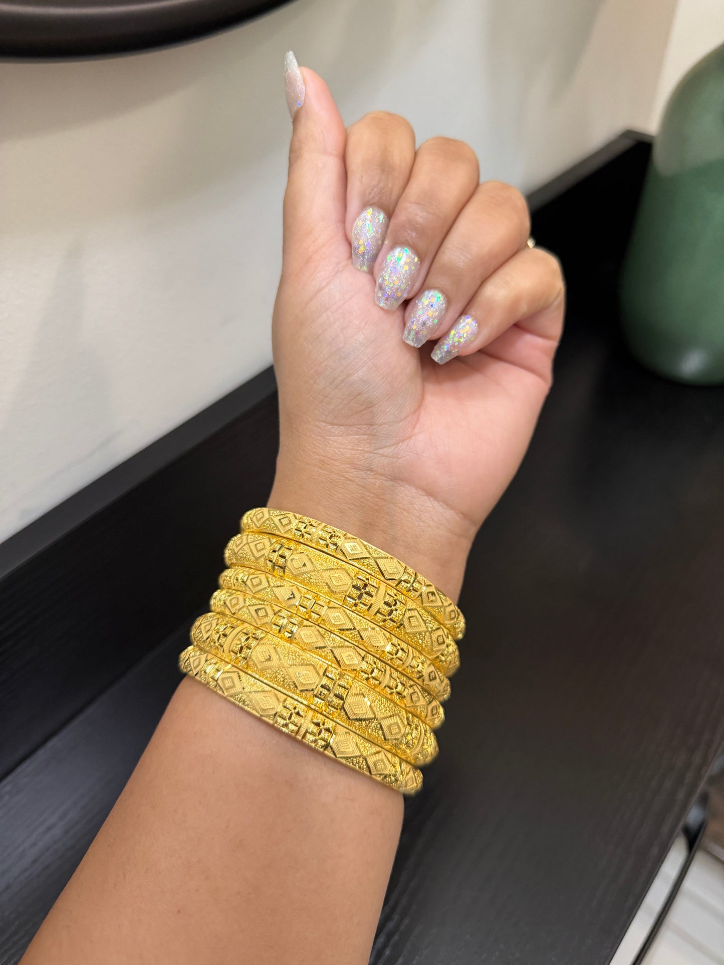 Manya Gold Forming Bangles (Set of 6)