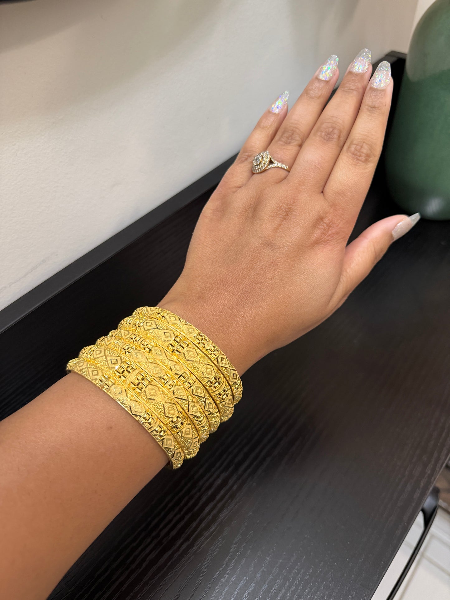 Manya Gold Forming Bangles (Set of 6)