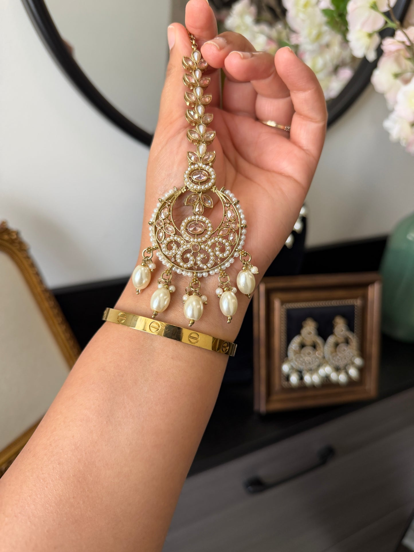 Mina Premium Pakistani Style Polki Set (Gold)