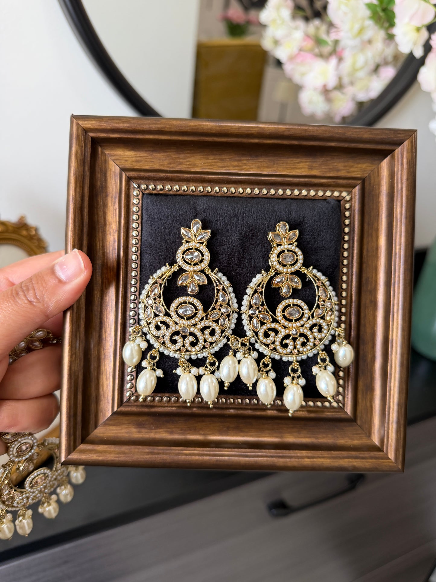 Mina Premium Pakistani Style Polki Set (Gold)