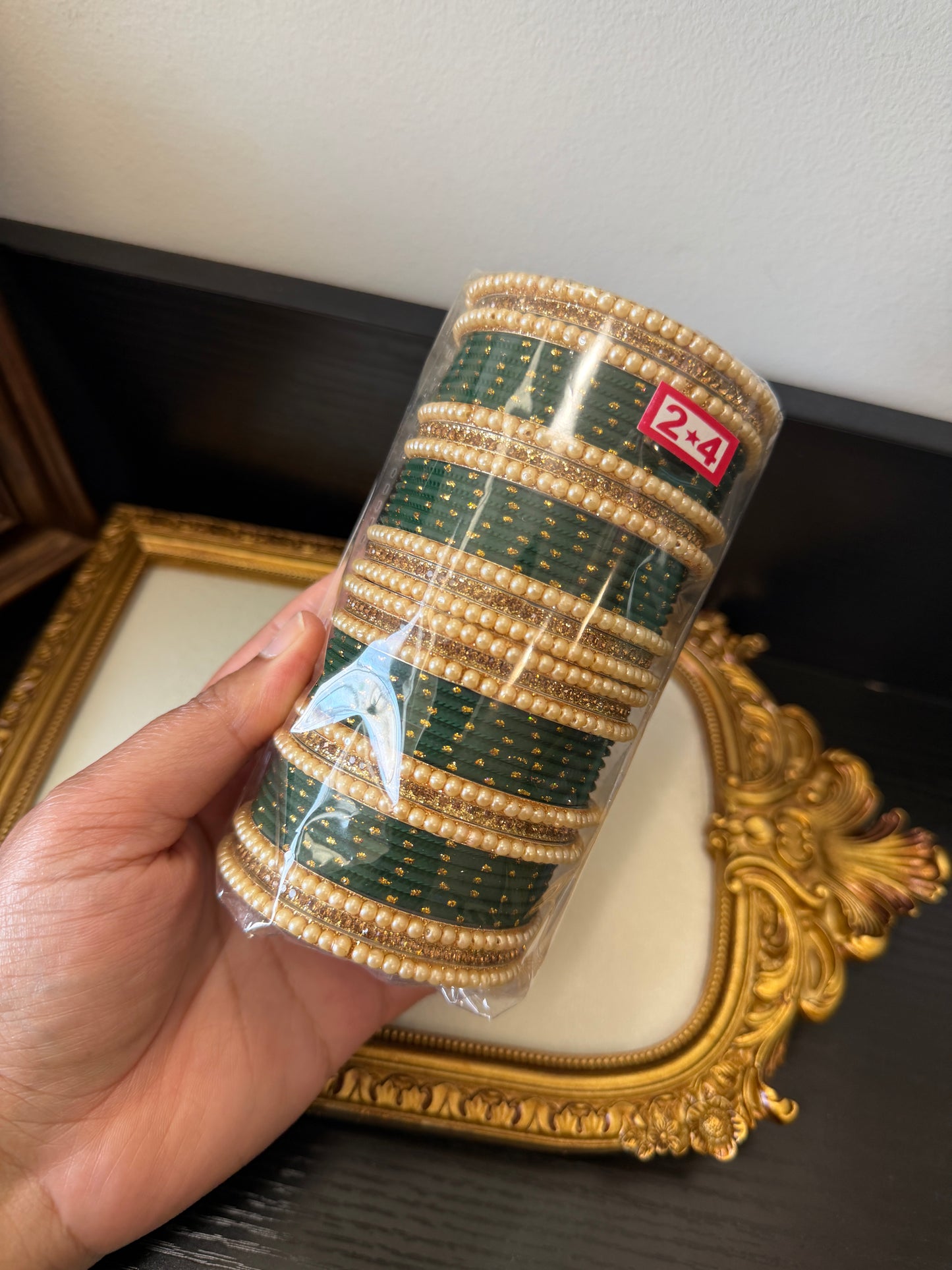 Green Bangle Set (Size2.4)