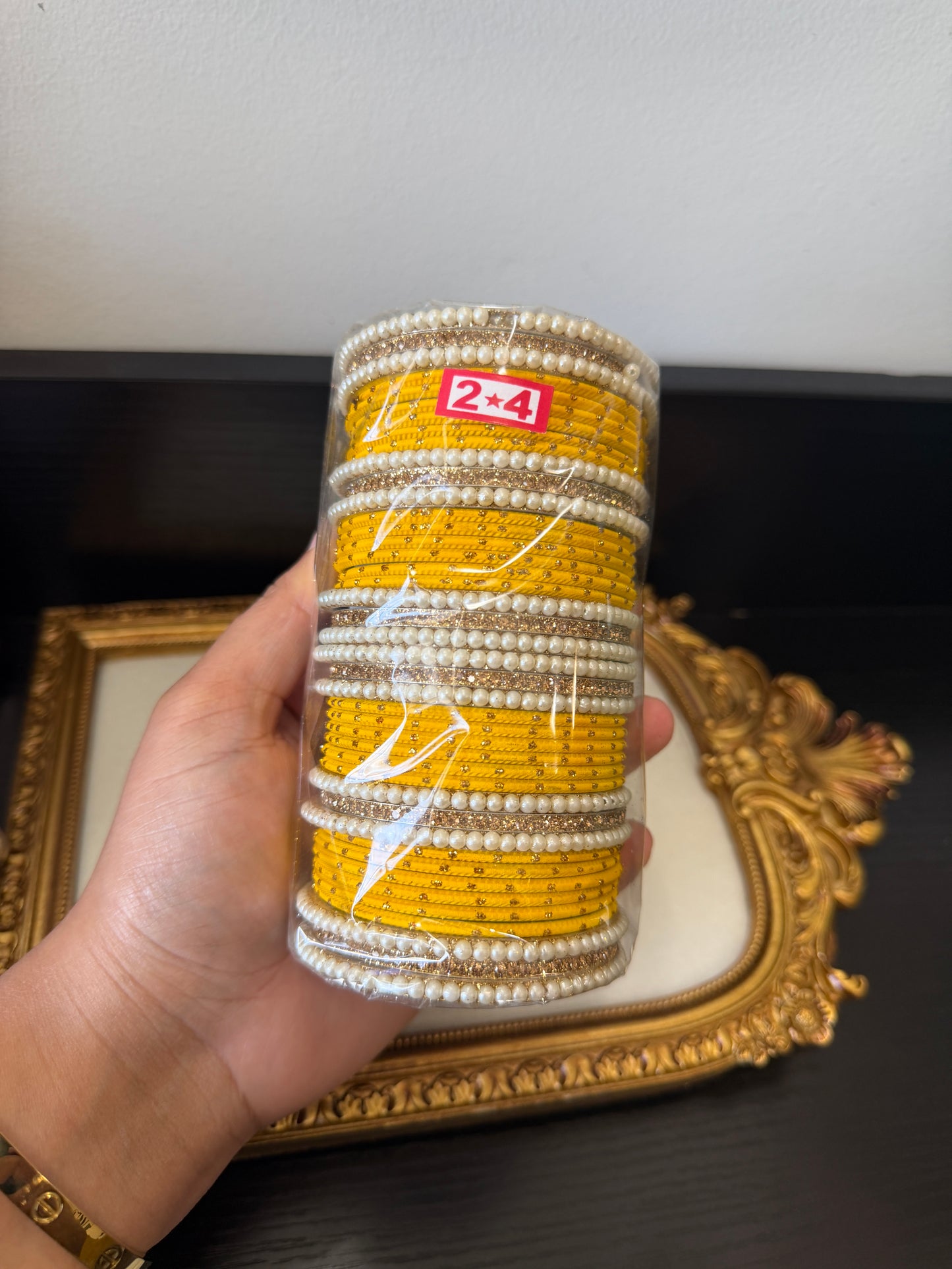 Yellow Bangle Set (Size2.4)