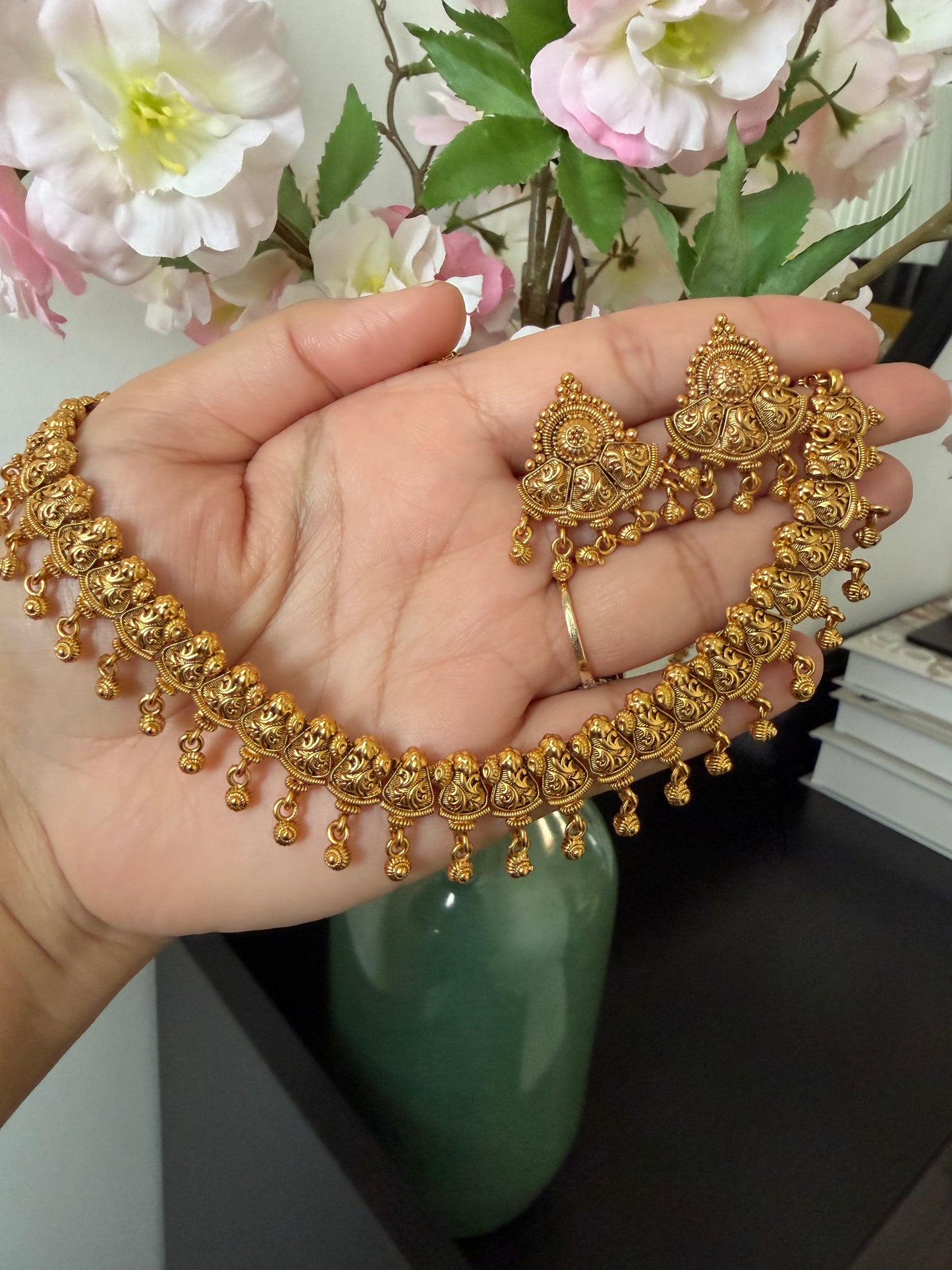 Safa Gold Plated Necklace Set