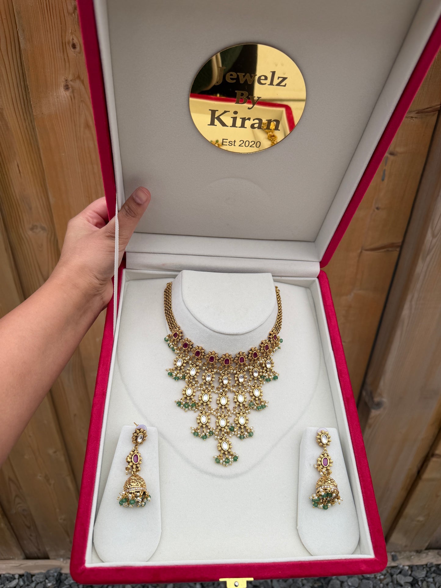 Jannat Kundan Waterfall Necklace Set