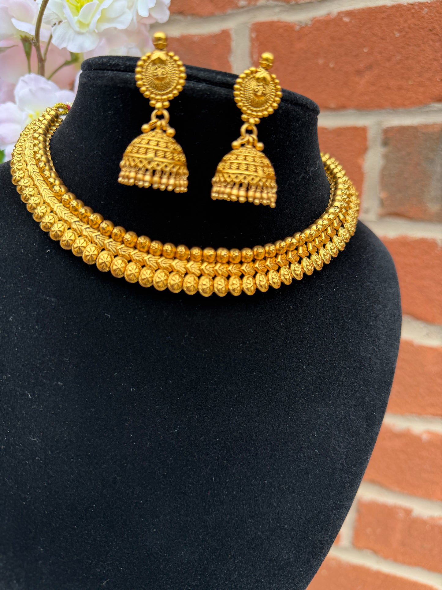 Simran Gold Plated Necklace Set
