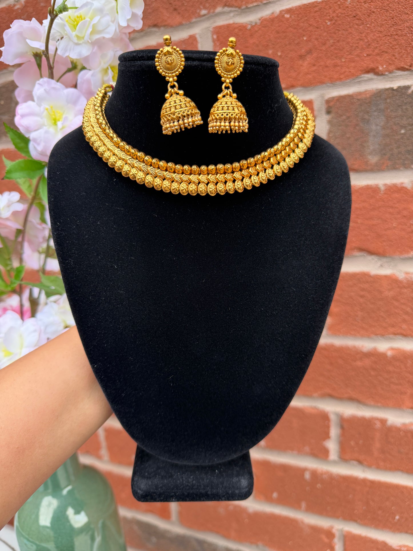 Simran Gold Plated Necklace Set