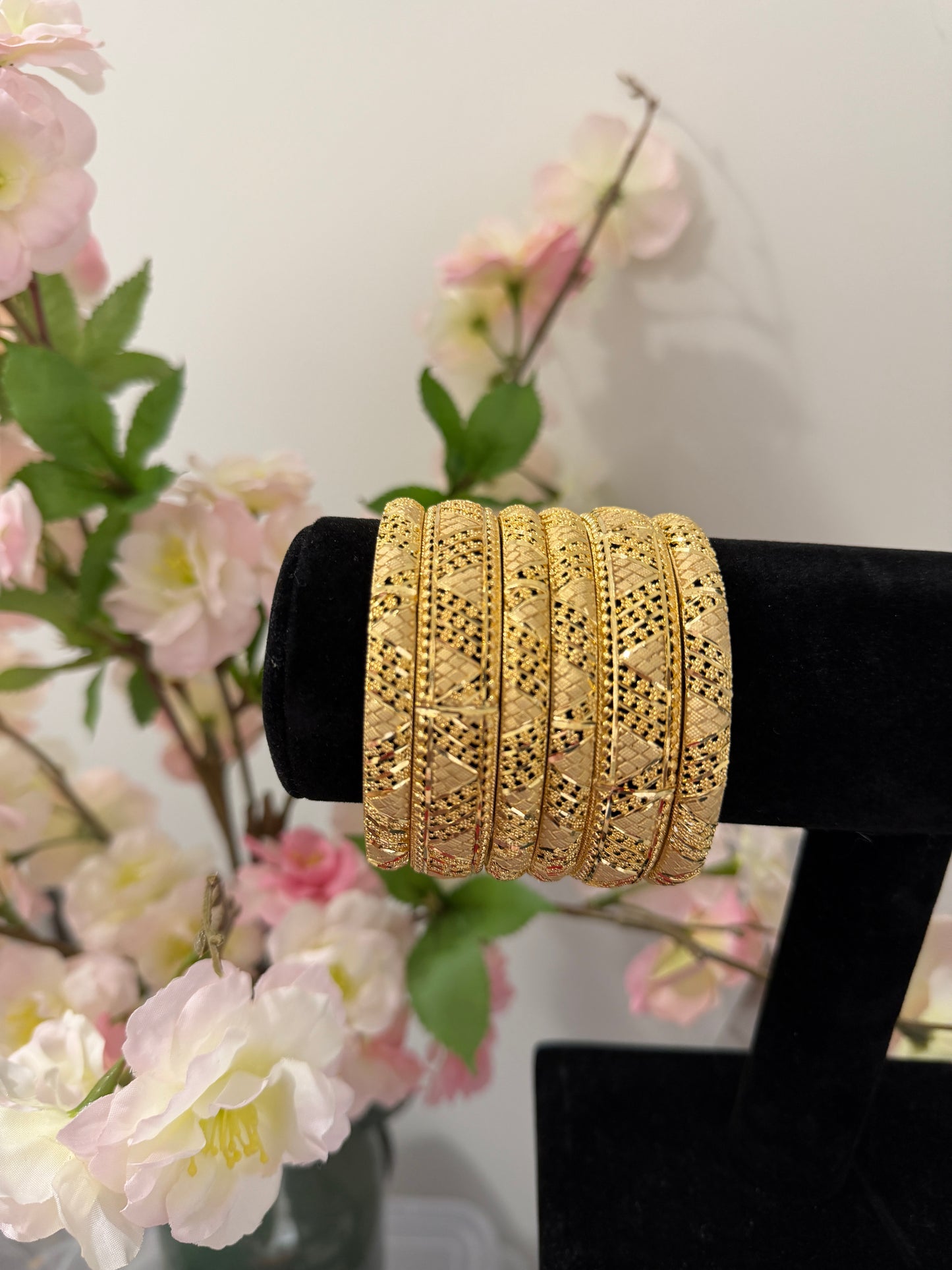 Sirat Gold Forming Bangles (Set of 6)