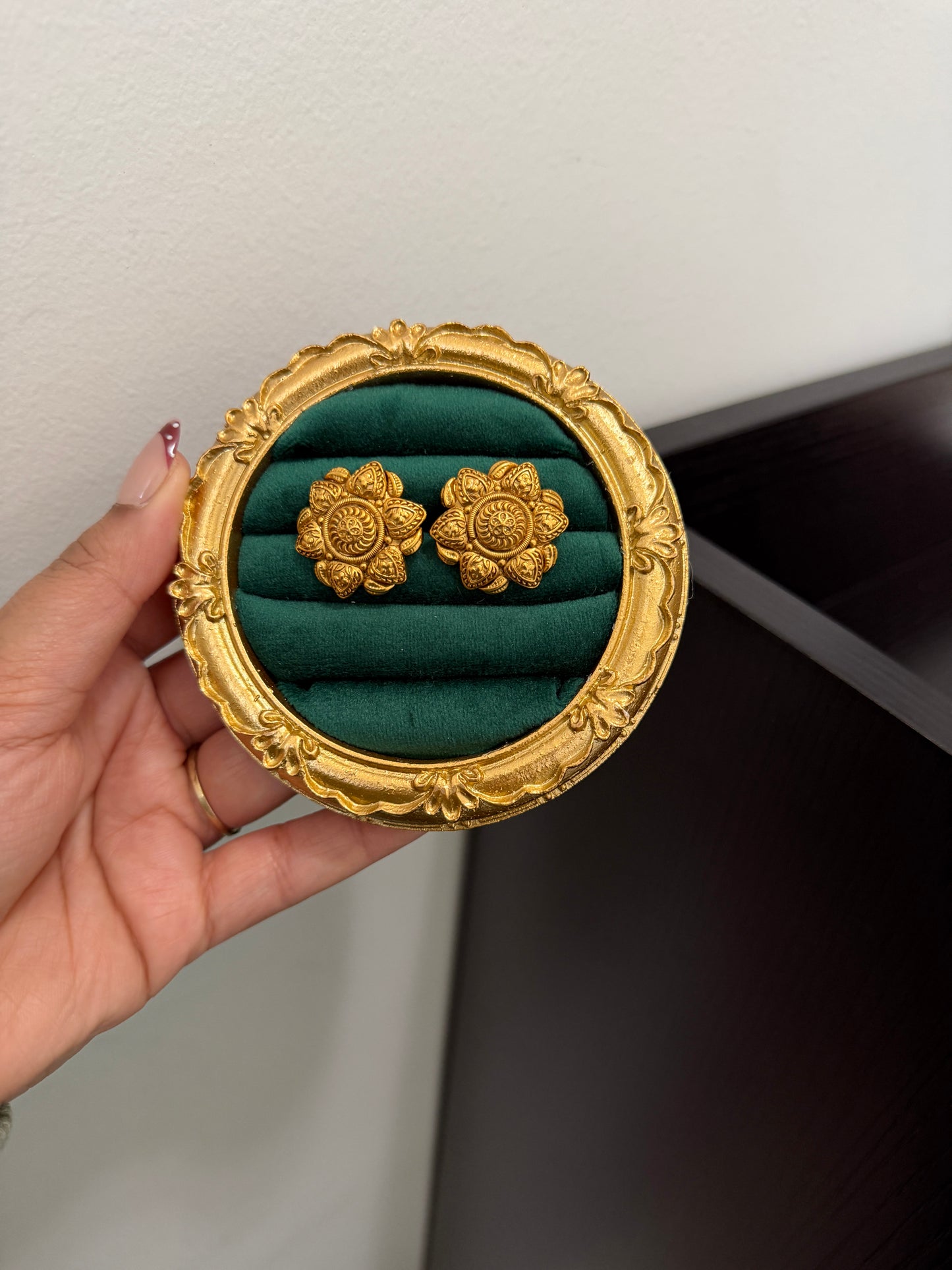 Ruhani Micro Gold Plated Studs