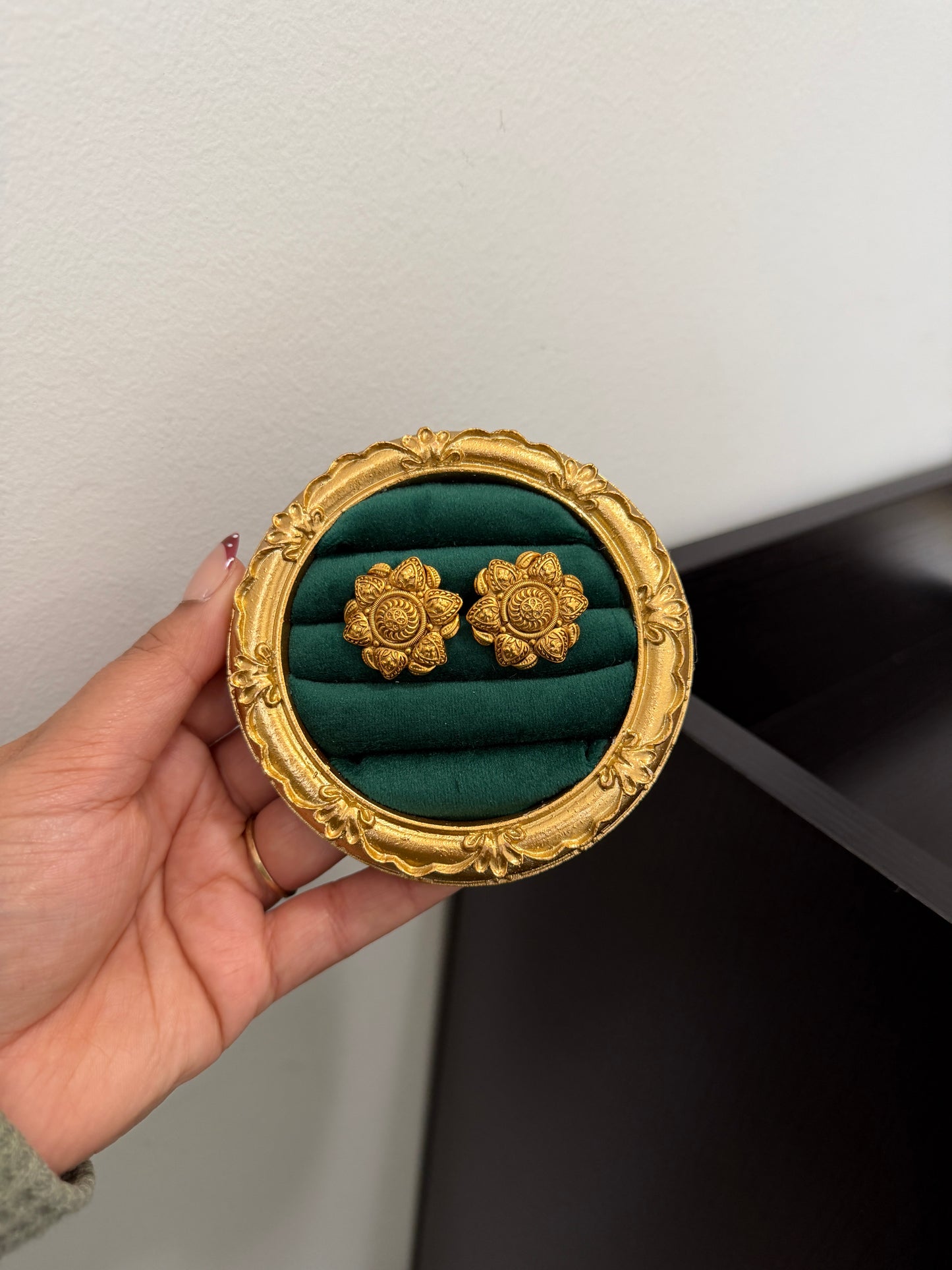 Ruhani Micro Gold Plated Studs