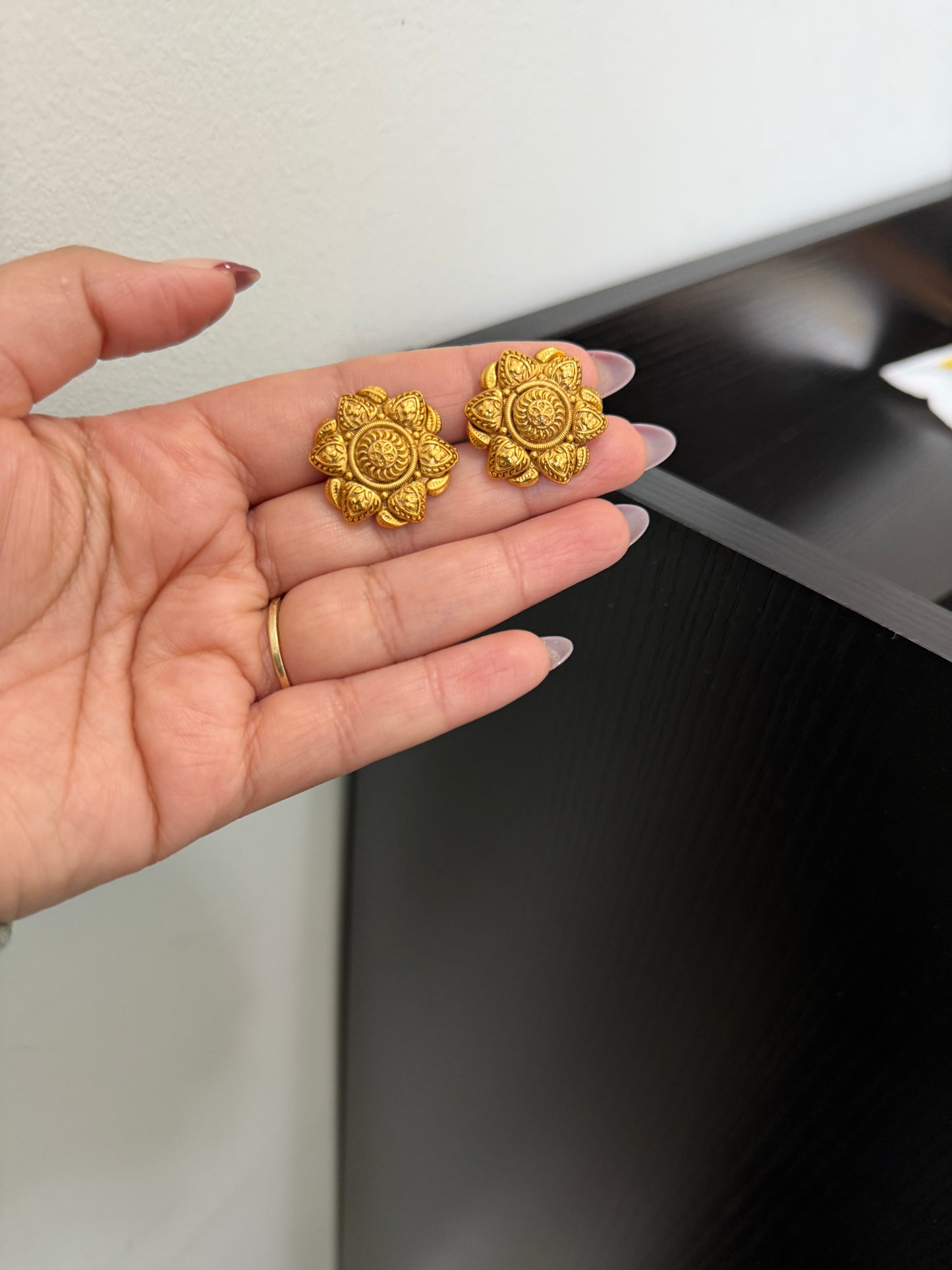 Ruhani Micro Gold Plated Studs