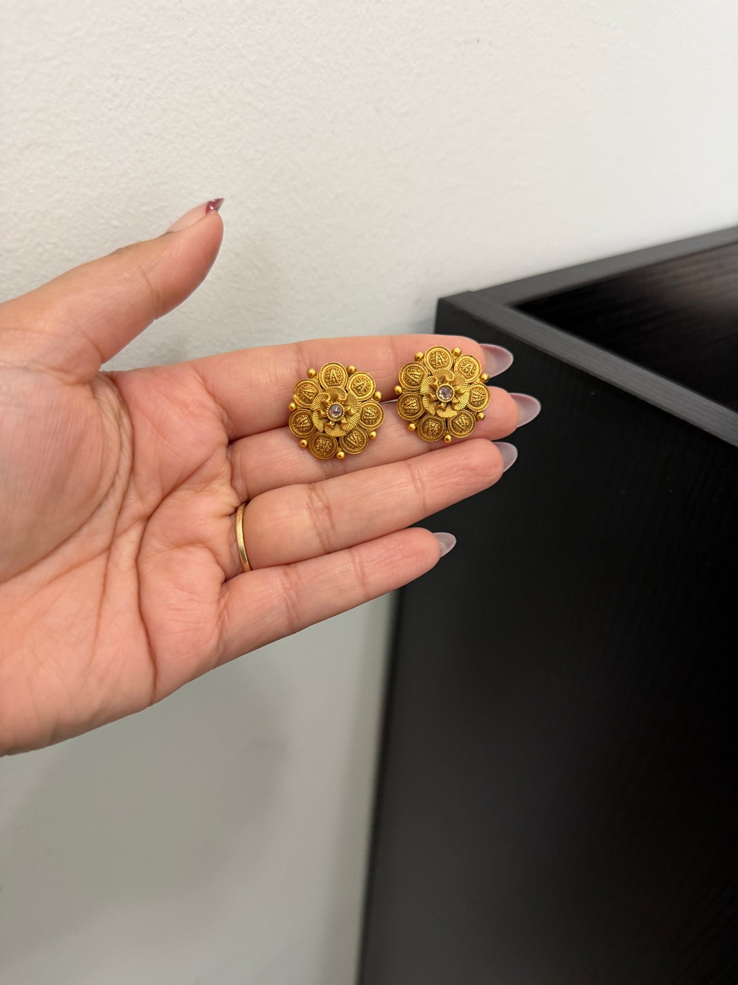 Harsimar Micro Gold Plated Studs