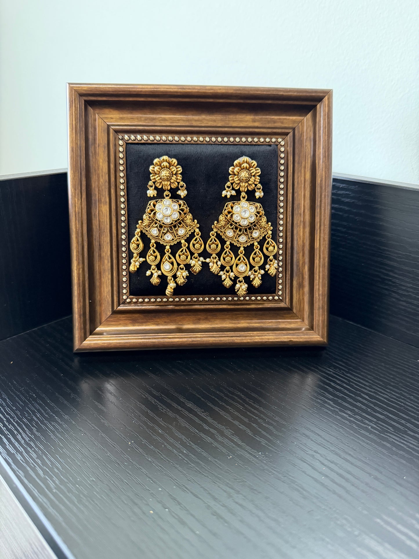Nia Premium Moissanite Kundan Earrings