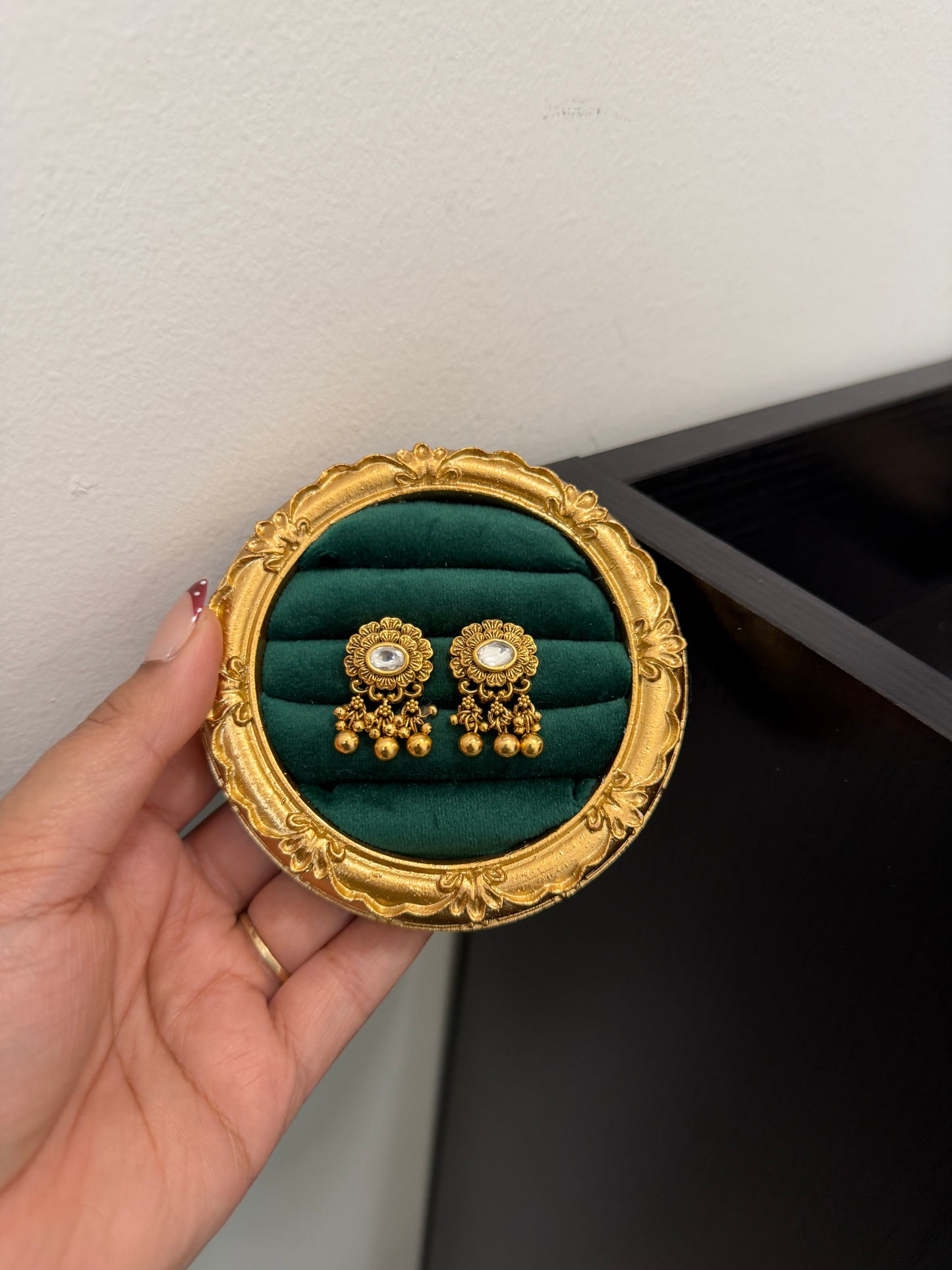 Hira Kundan Heritage Studs