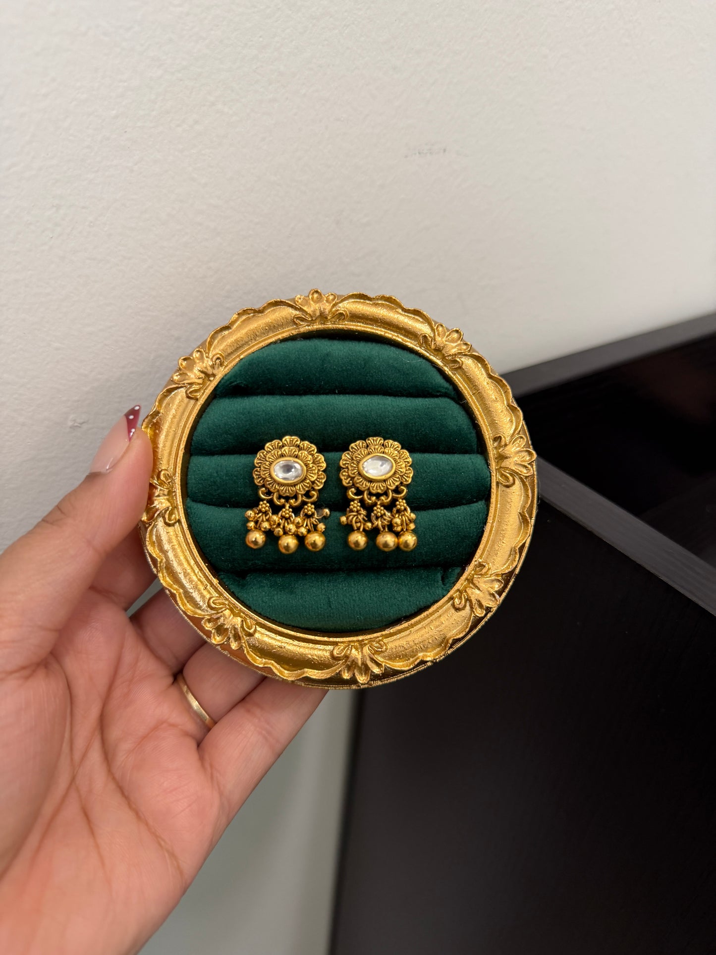 Hira Kundan Heritage Studs